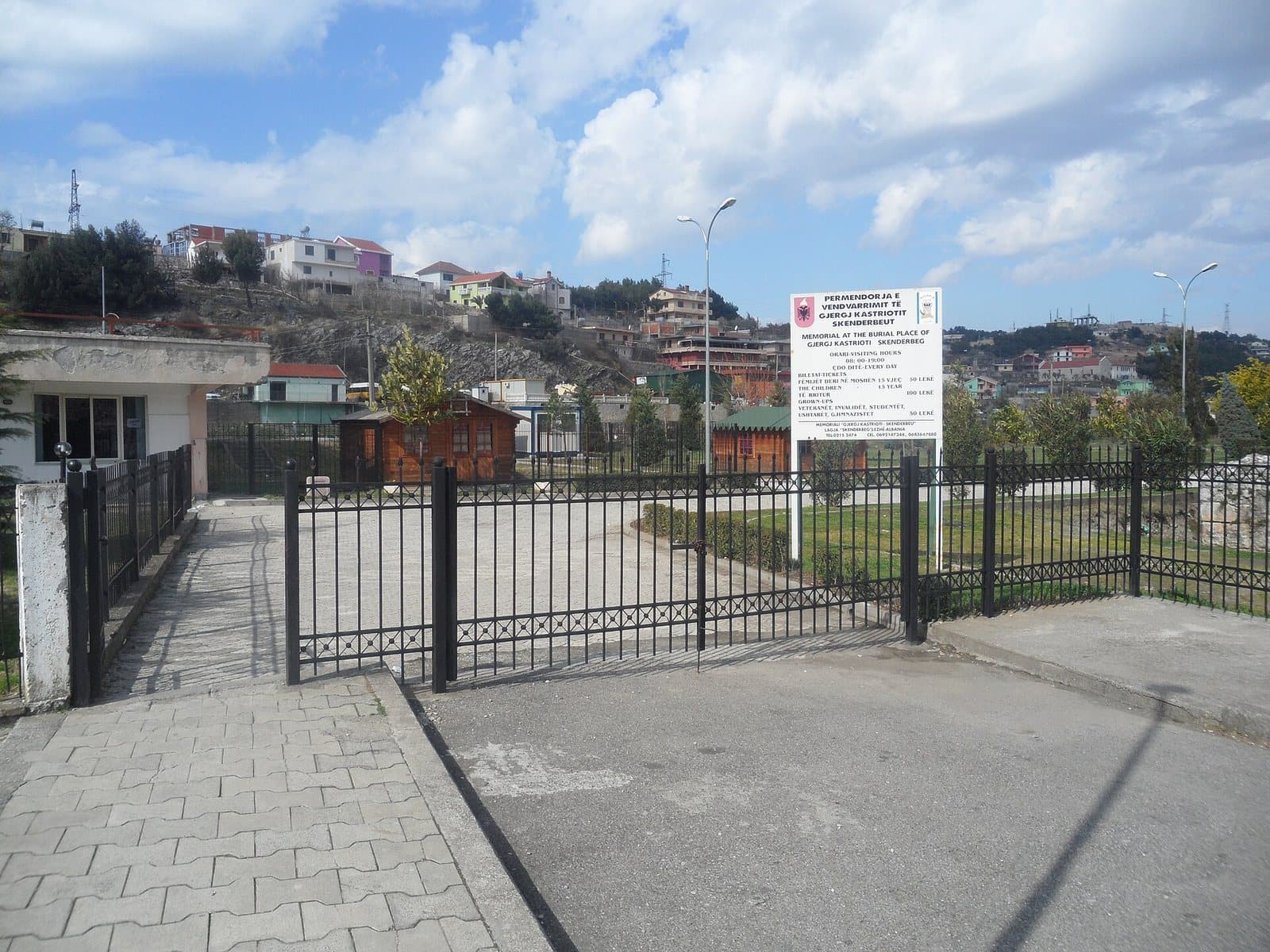 Skanderbeg's burial place at Lezhe