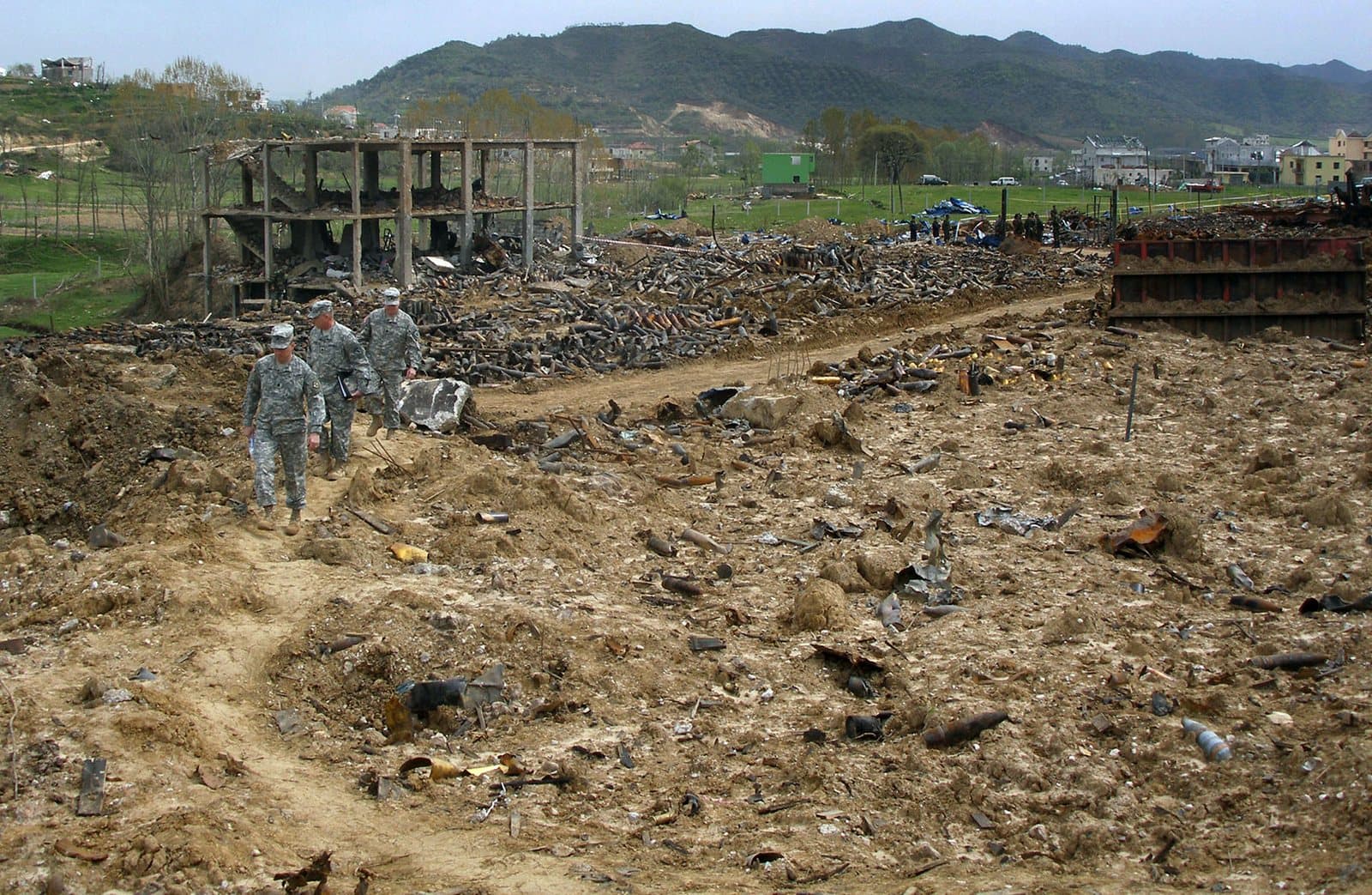 Damage at the Gërdec munitions site