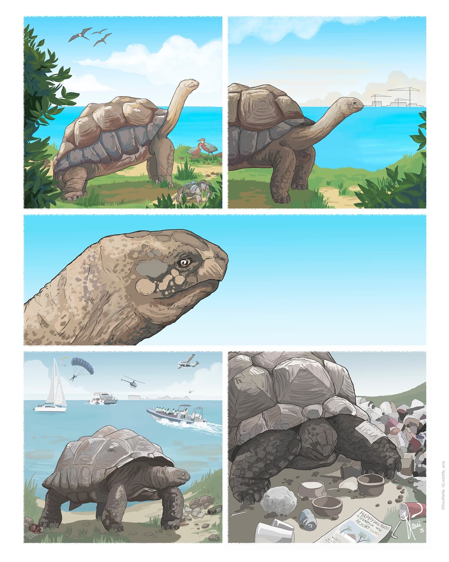 The incredibly talented reminding us what may happen if we don’t act for Aldabra NOW…
