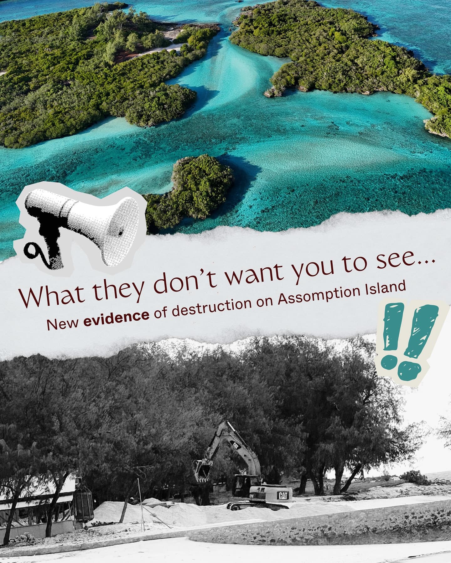This is the FIRST time in 2025 that photo evidence has been LEAKED of Assomption Island. (1/8)