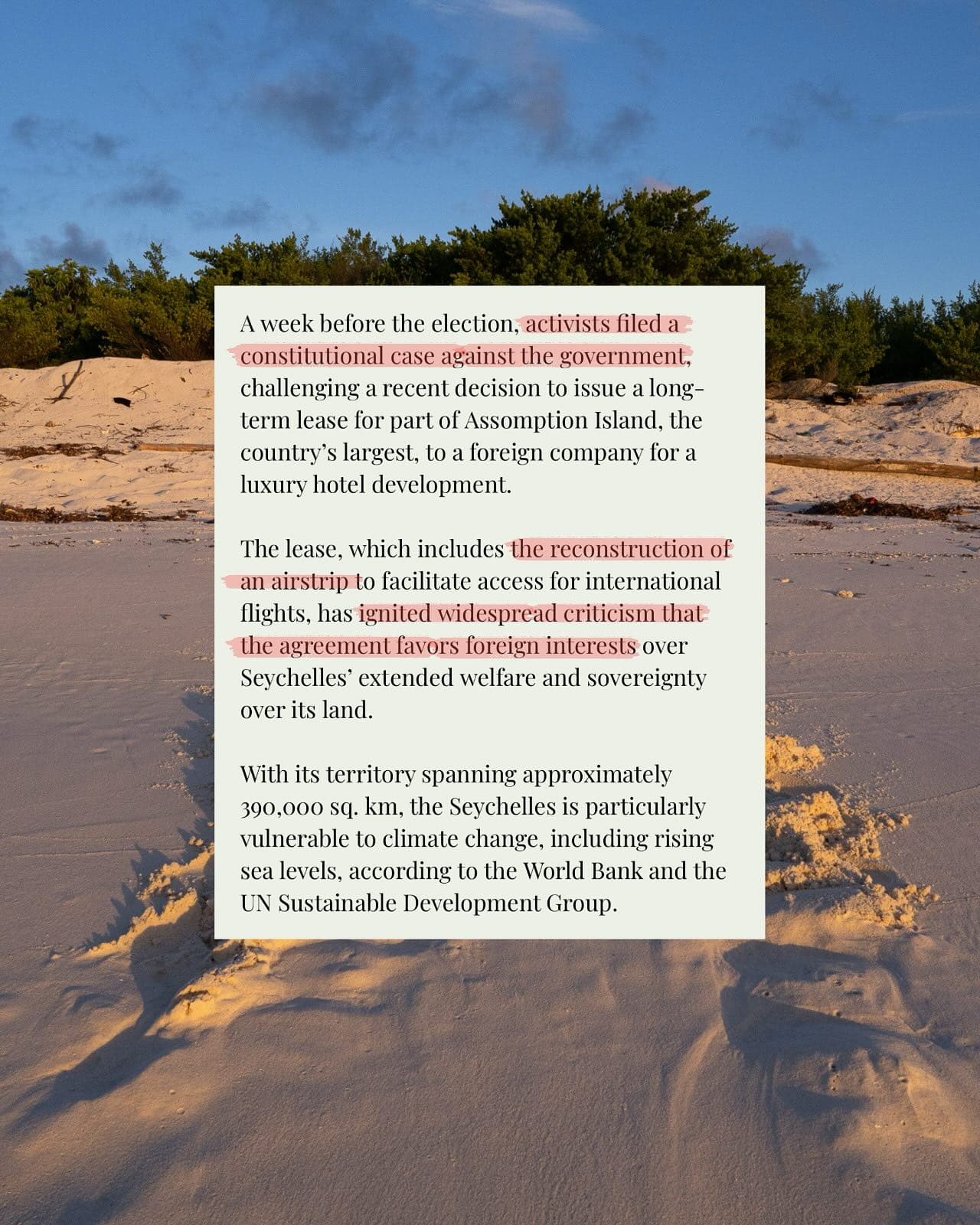 We are overwhelmed and deeply grateful to see Assomption Island and our campaign… (10/12)
