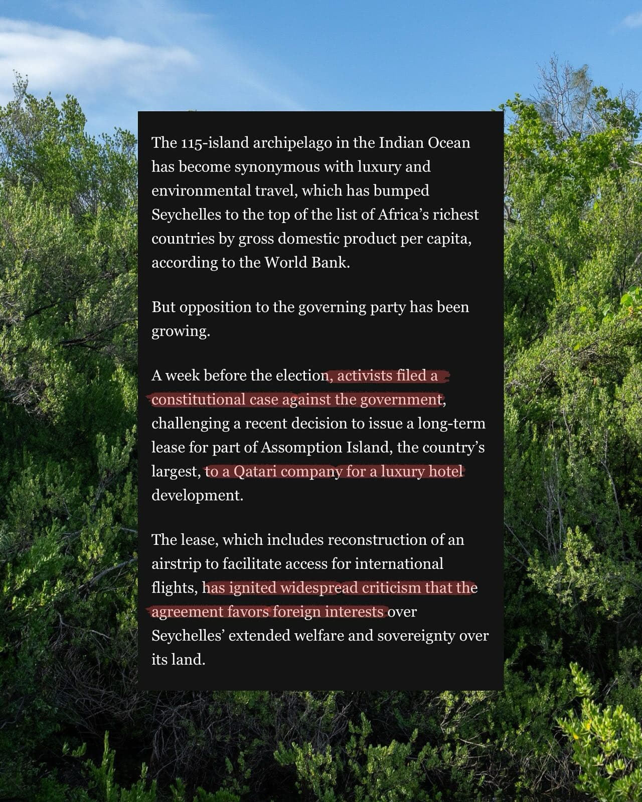 We are overwhelmed and deeply grateful to see Assomption Island and our campaign… (8/12)