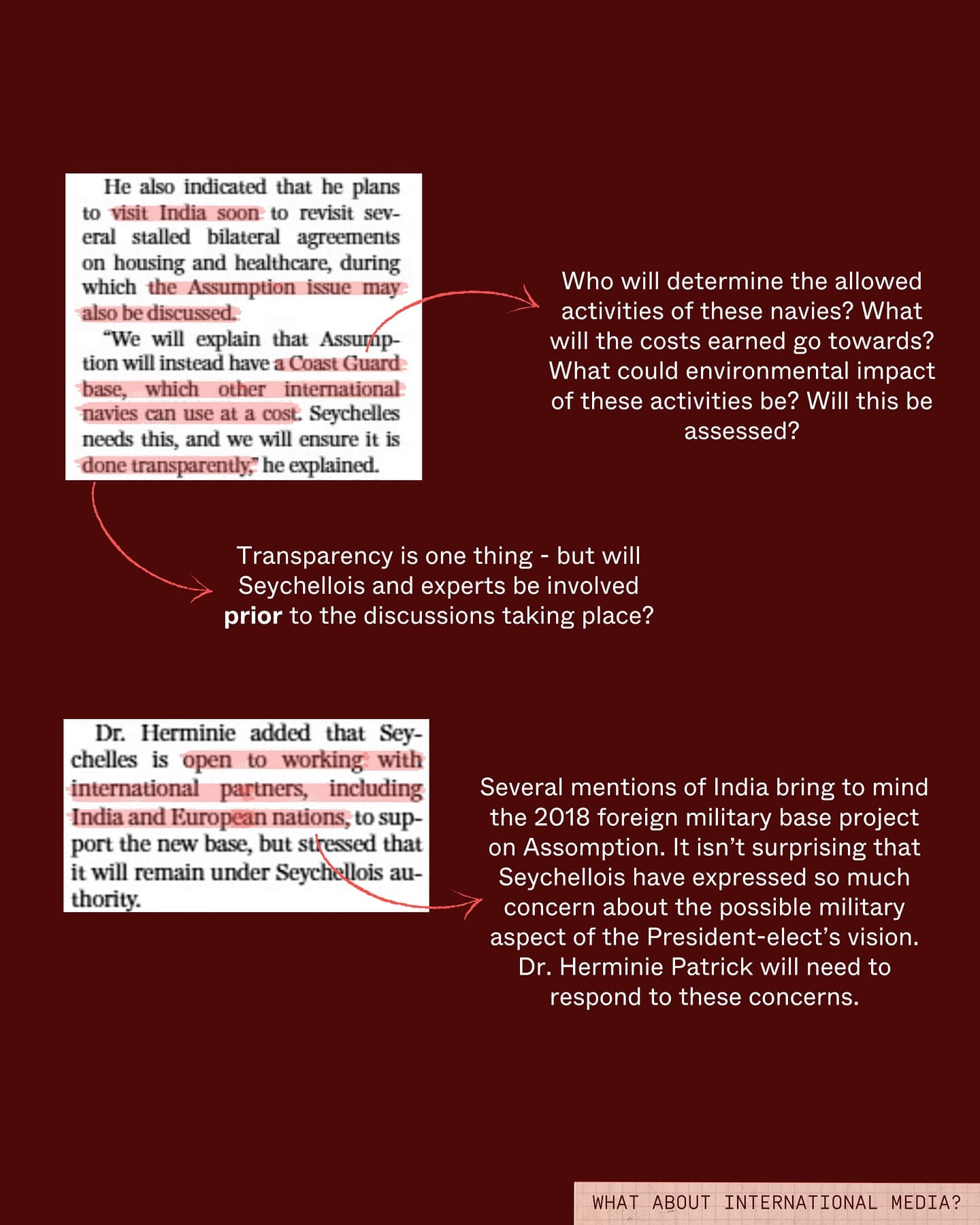Dr. Herminie’s announcement to “halt” the Assomption development marks a turning point… (9/13)