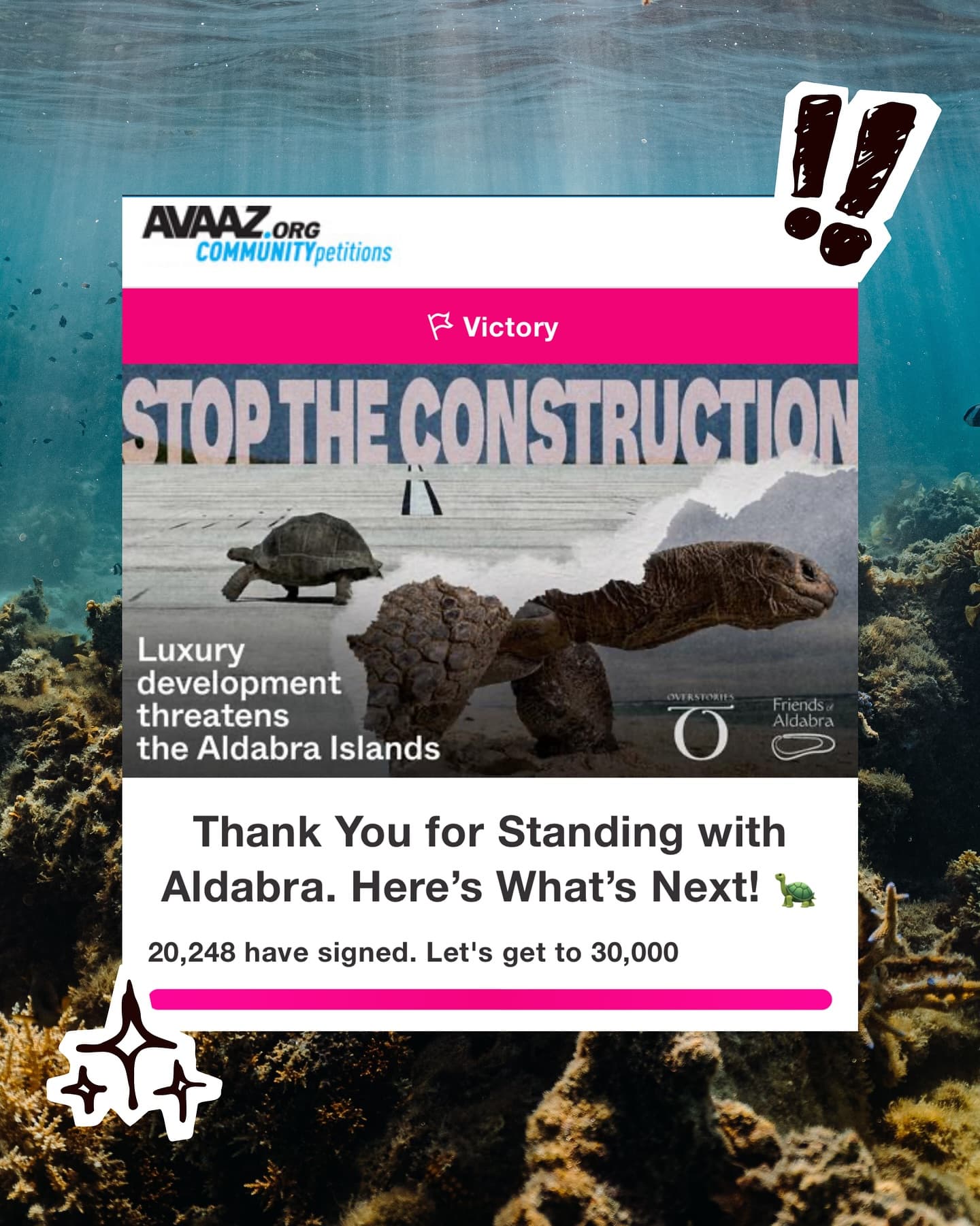 One year ago, we asked the world to care about Aldabra: a rare sanctuary, one of the… (3/9)