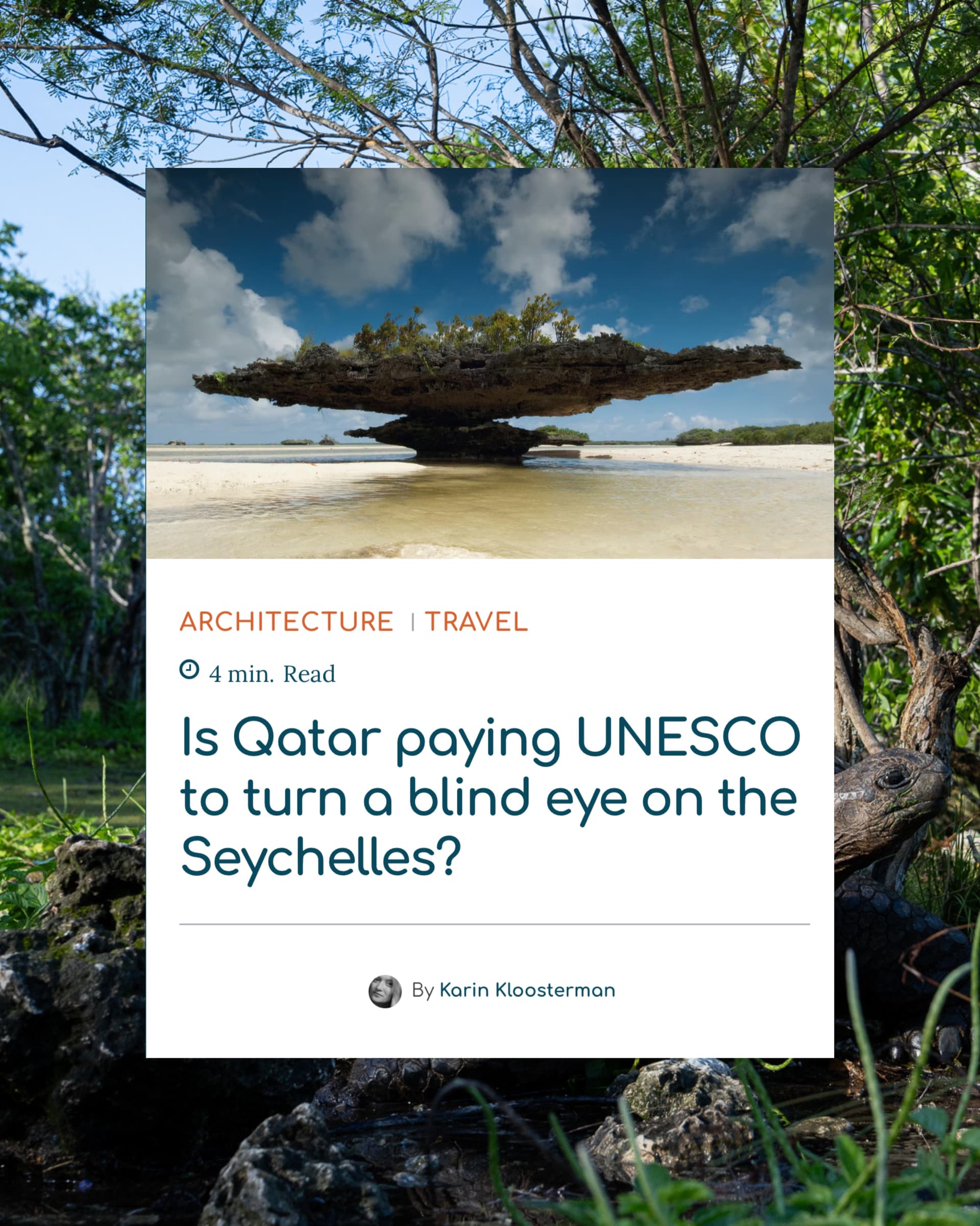 UNESCO recognizes Aldabra as one of the most undisturbed, globally significant natural… (1/8)