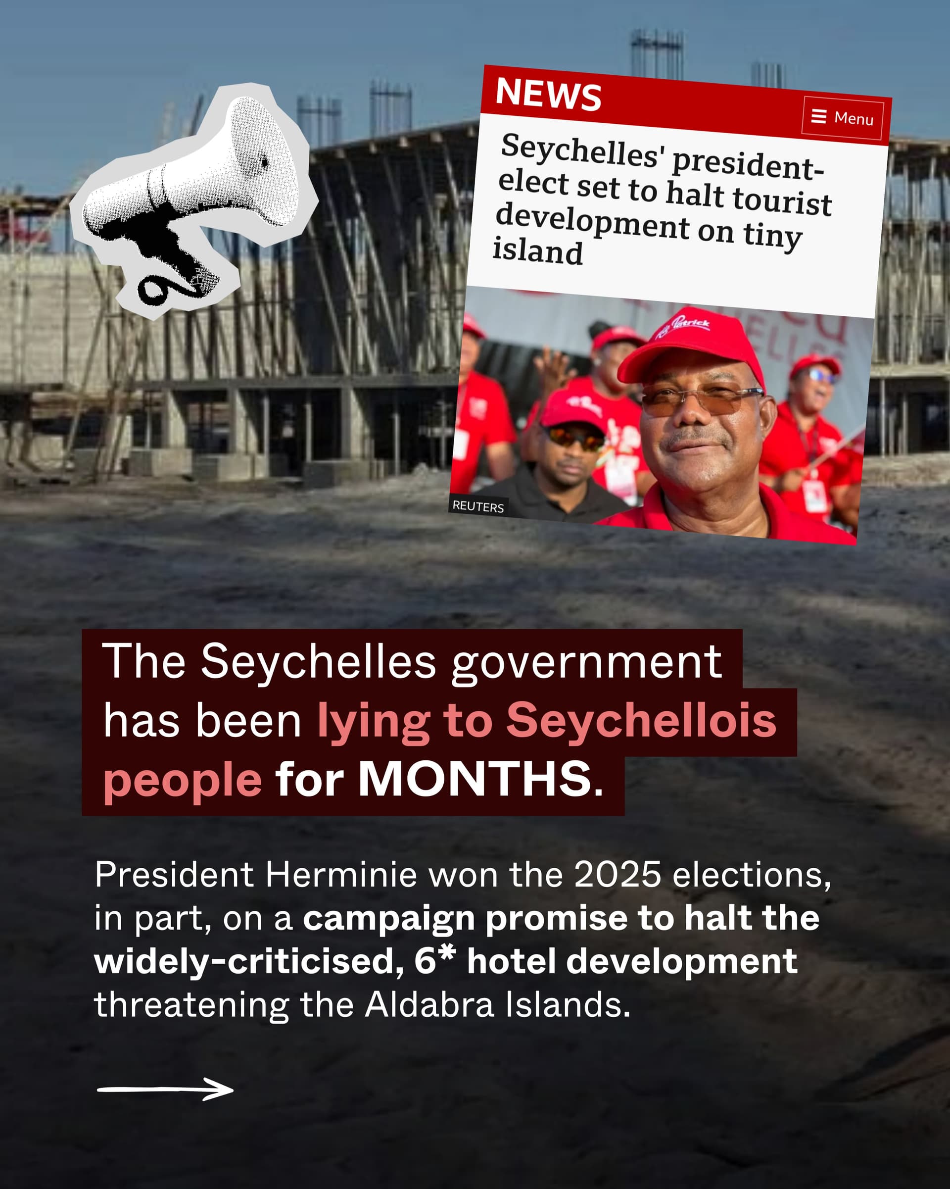 The Seychelles government has been trying to fool its people. (2/10)