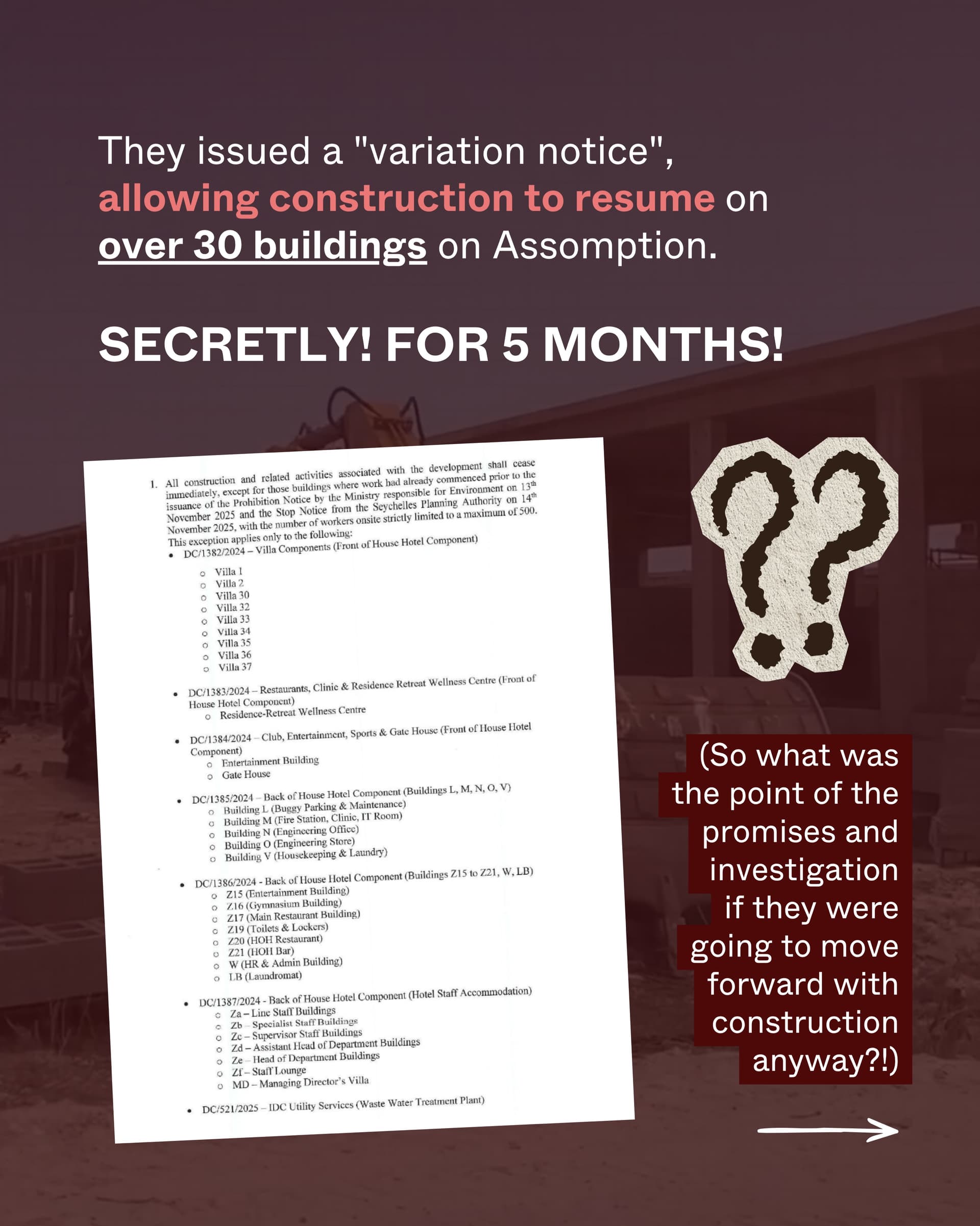 The Seychelles government has been trying to fool its people. (6/10)