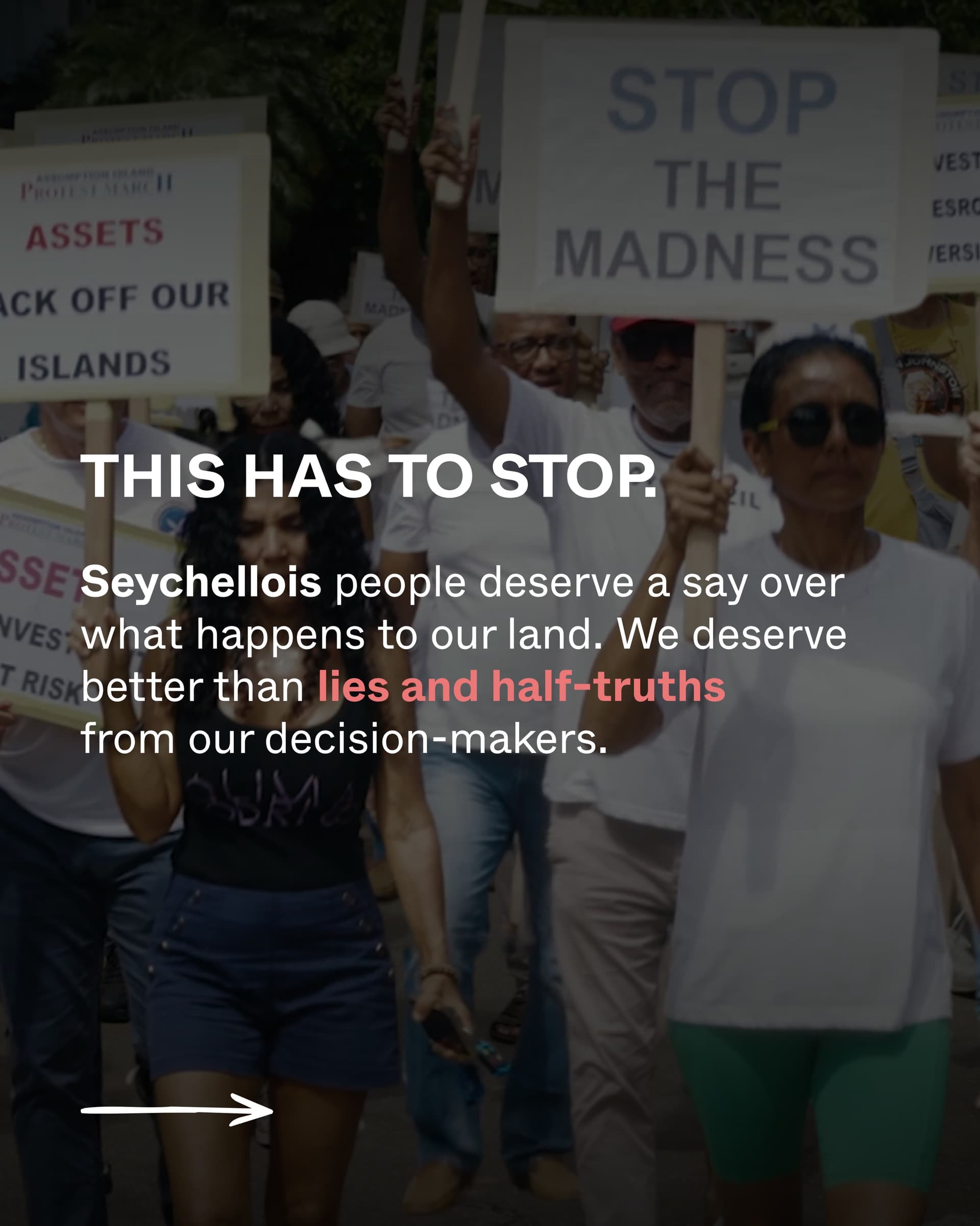 The Seychelles government has been trying to fool its people. (9/10)