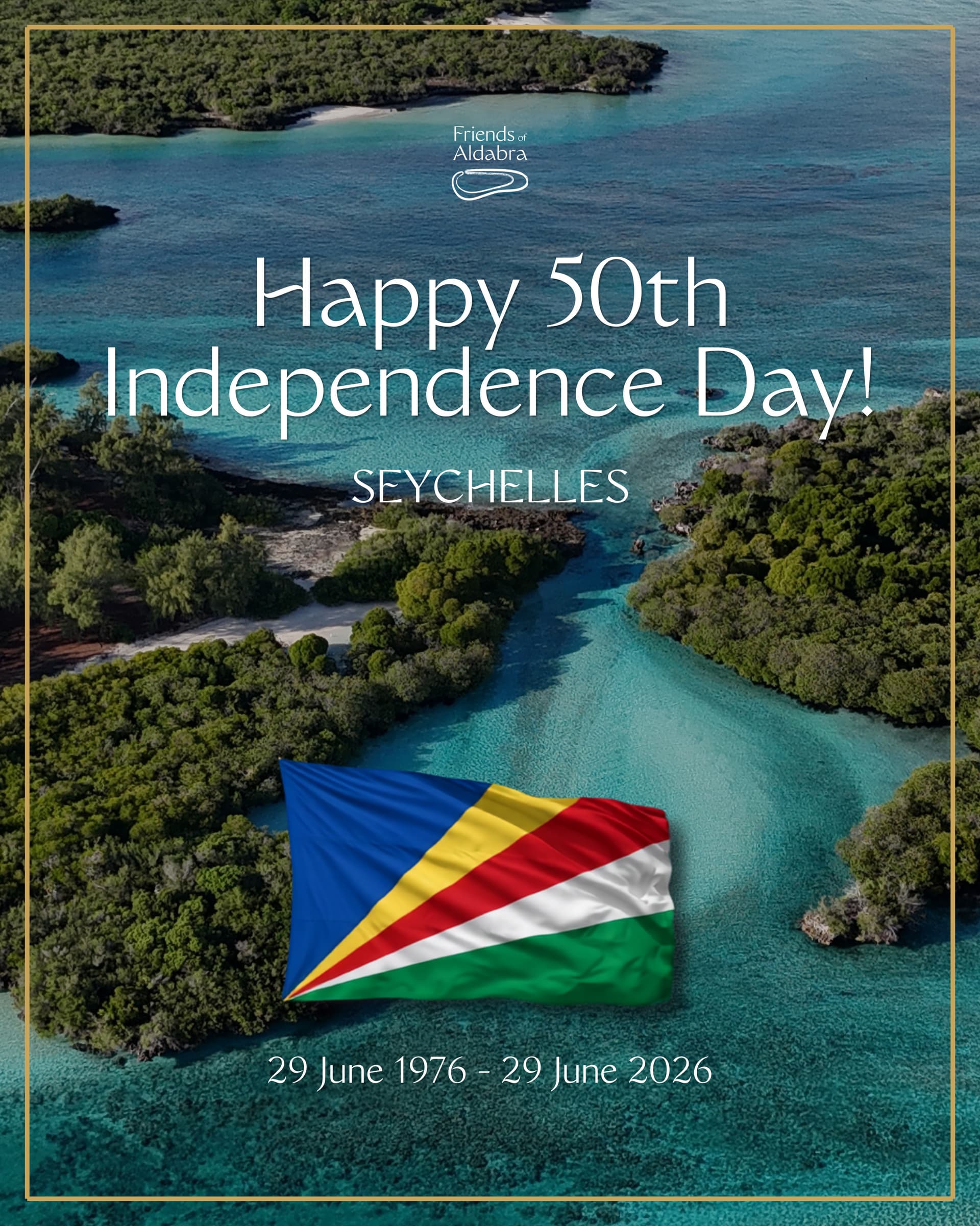 Friends of Aldabra wishes all Seychellois a joyful National Day! (1/2)