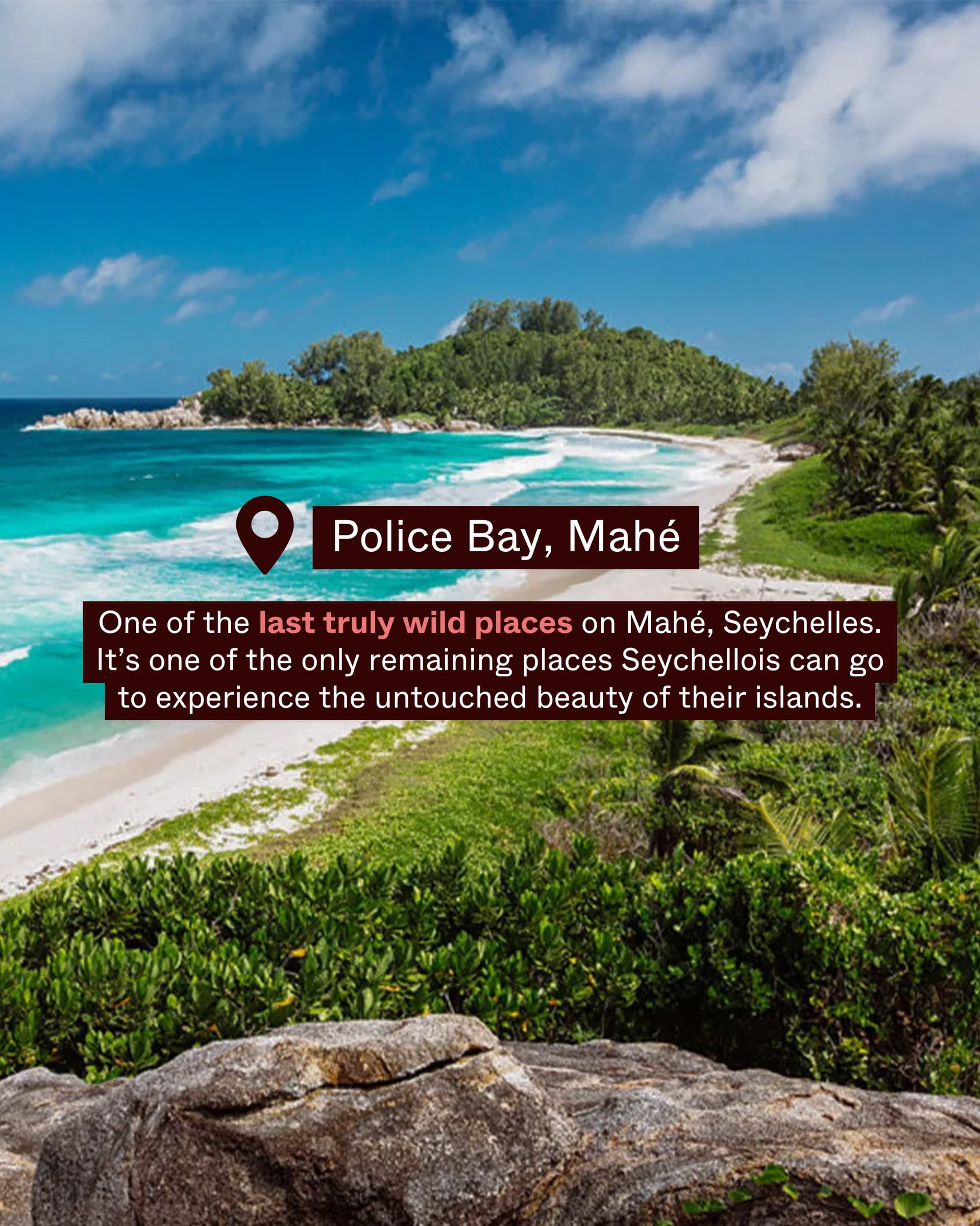 We’re standing against the proposed hotel development on Police Bay, Mahé. (2/6)