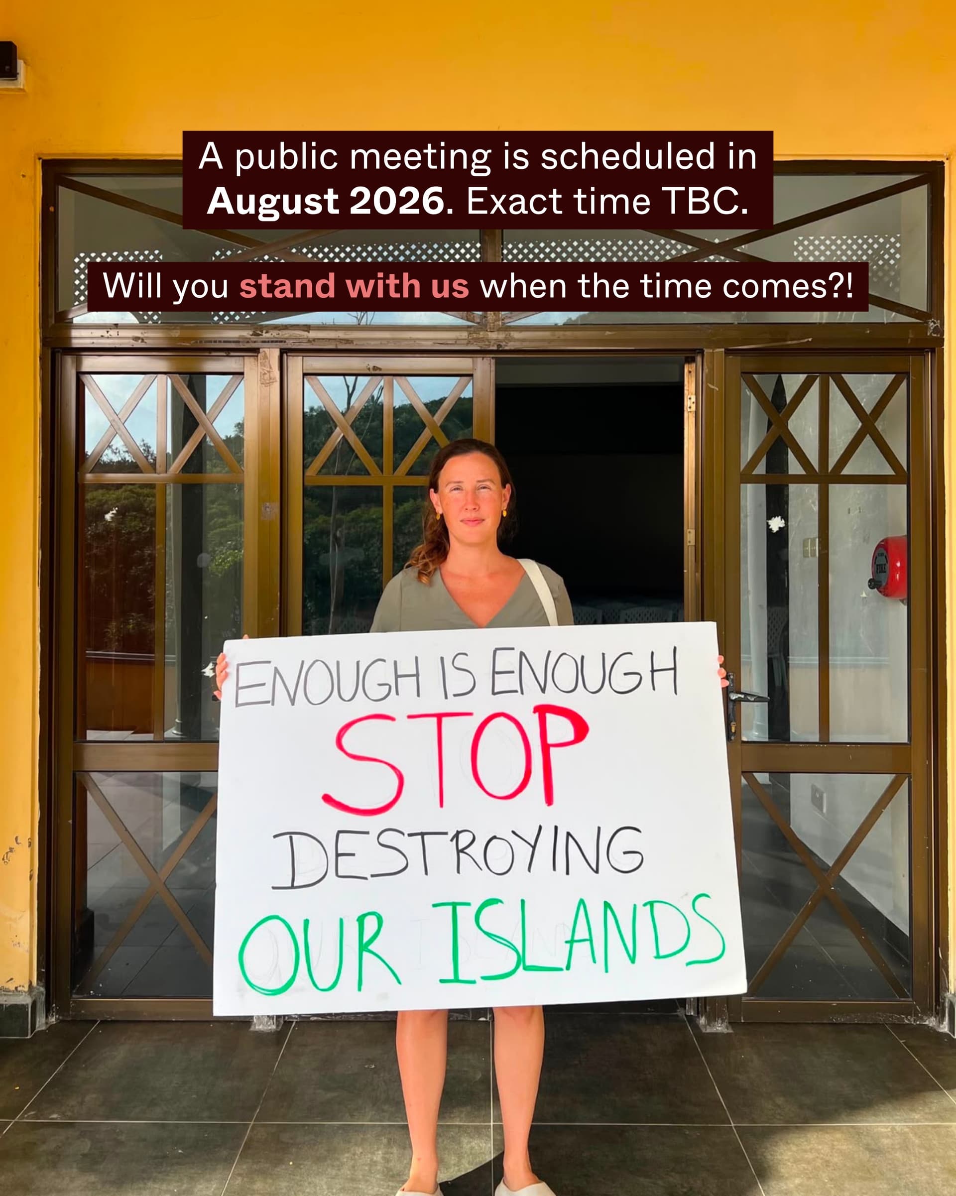 We’re standing against the proposed hotel development on Police Bay, Mahé. (6/6)