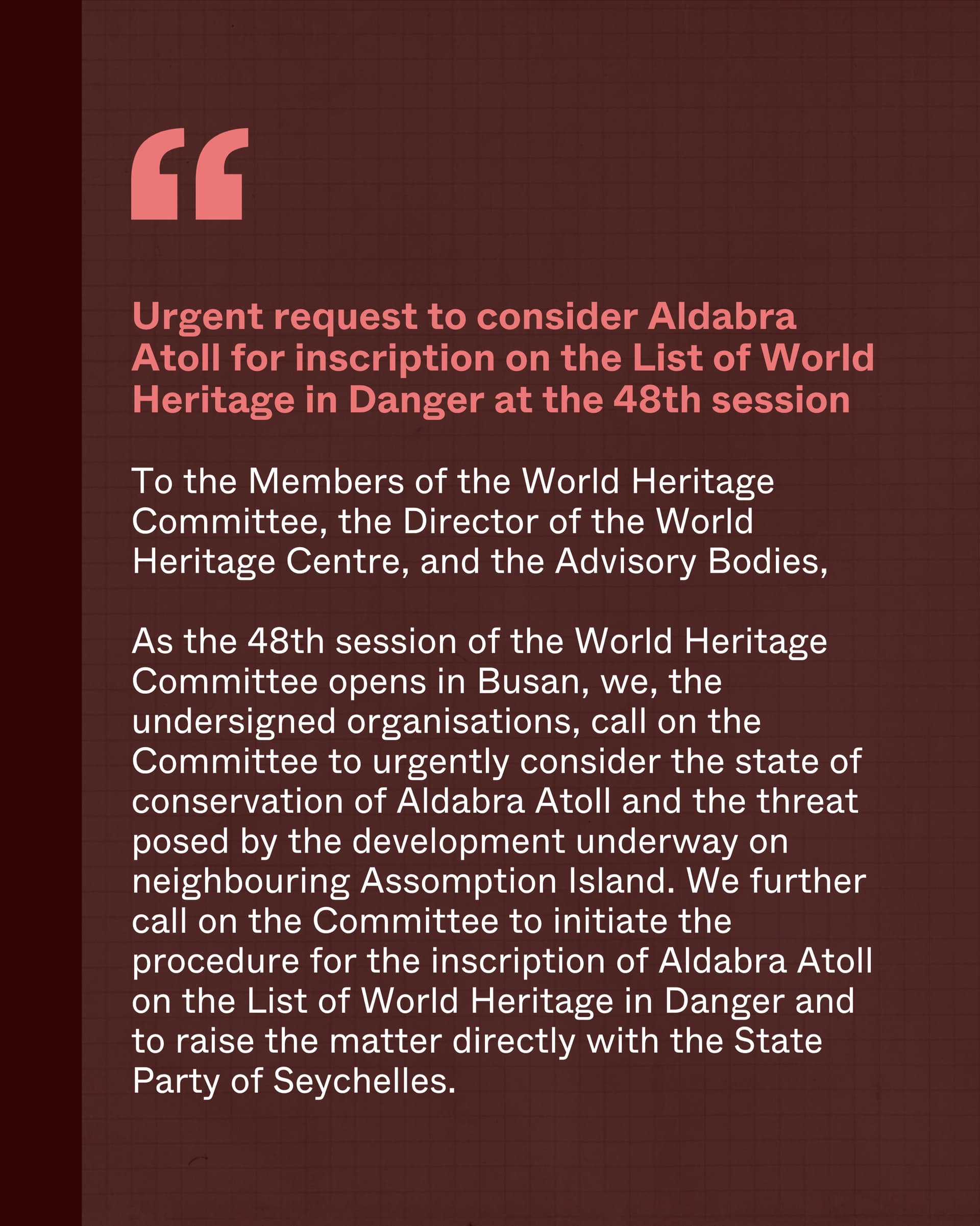 We’ve written an open letter to UNESCO alongside a global coalition of concerned… (4/9)