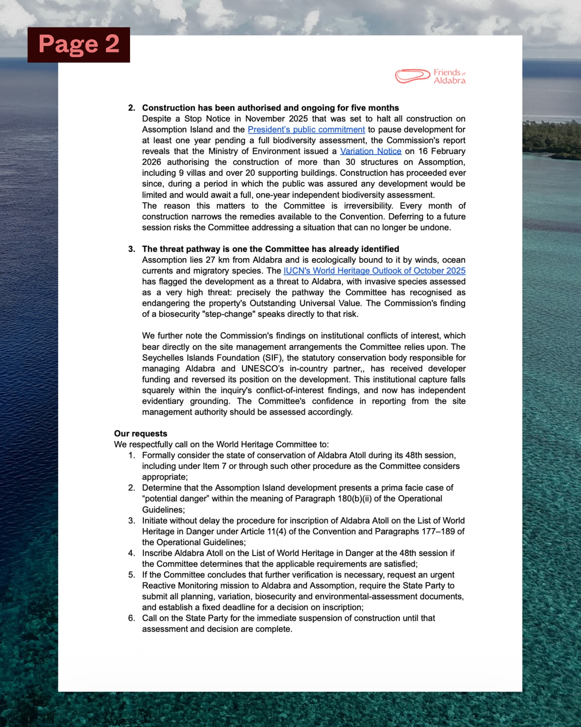 We’ve written an open letter to UNESCO alongside a global coalition of concerned… (5/9)