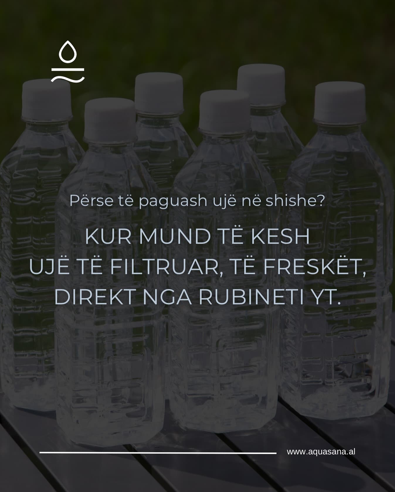 Ujë i filtruar në shtëpi = më pak shishe plastike