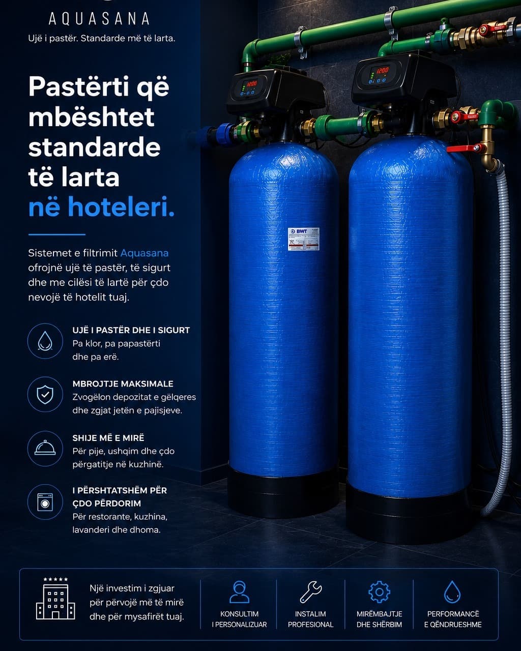 Cilësia e ujit është pjesë e eksperiencës që klientët tuaj ndjejnë çdo ditë