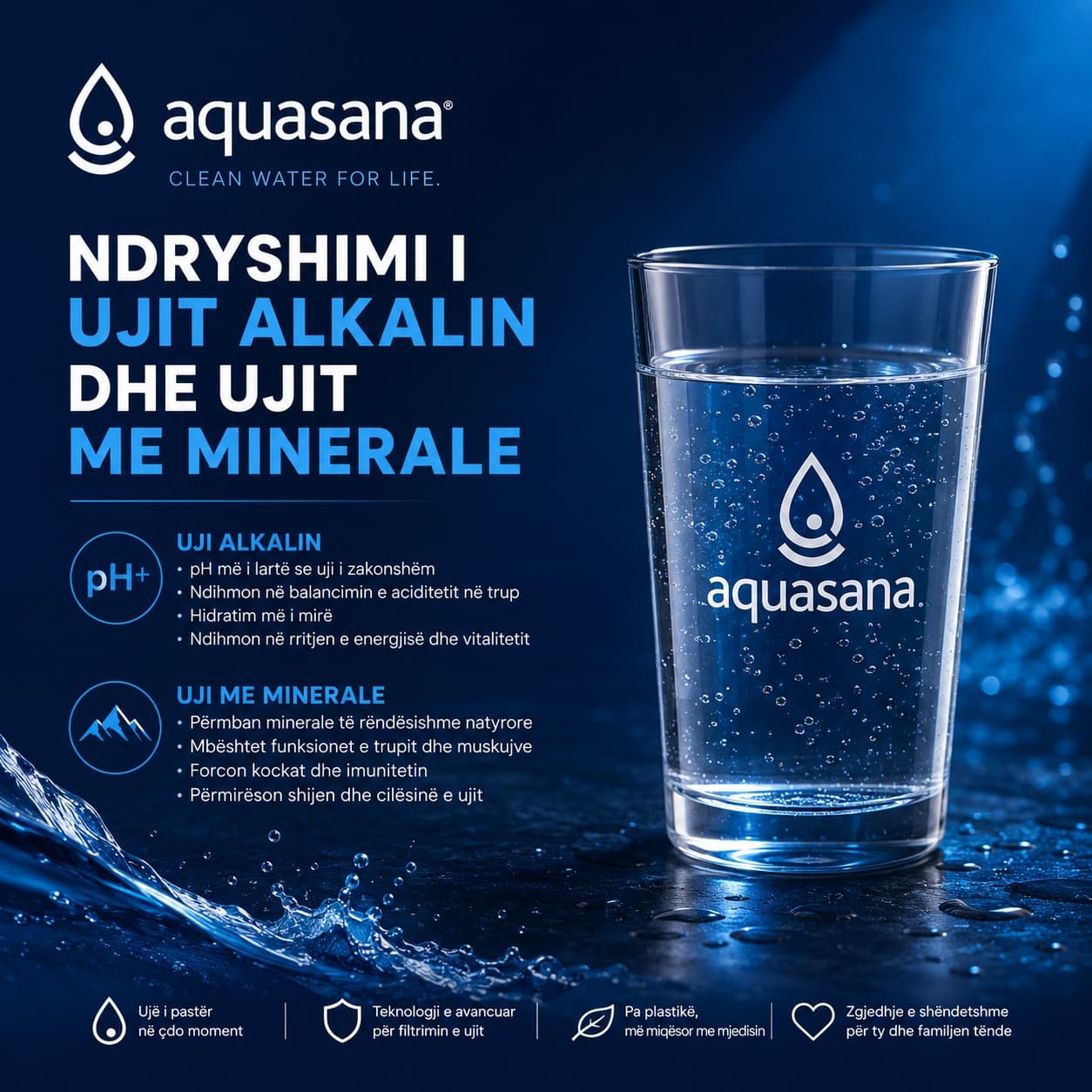 Cili është ndryshimi mes ujit alkalin dhe ujit me minerale
