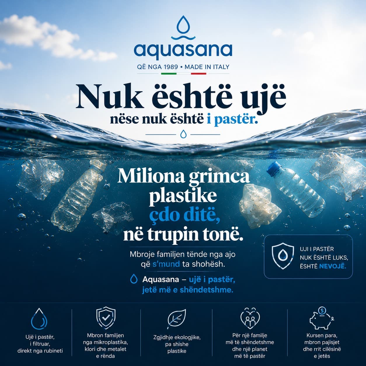 Ajo që ndot detin, mund të përfundojë edhe në gotën tuaj