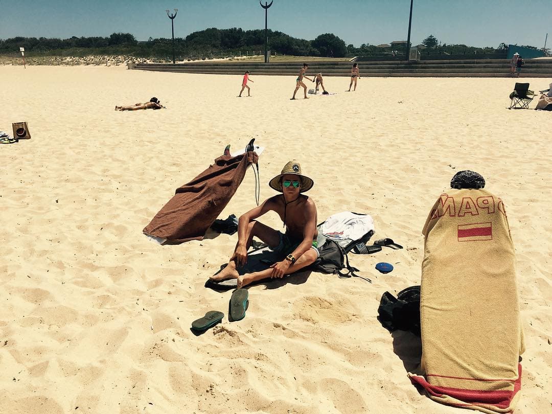 Setting up camp in Maroubra for the Qs!!
