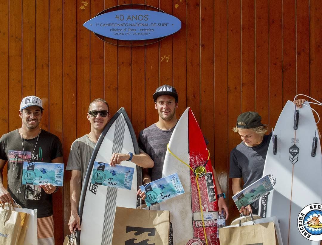 Finalistas OPEN - 1 Luan Carvalho, 2 Henrique Pyrrait, 3 Arran Strong e 4 André Moi - 1…