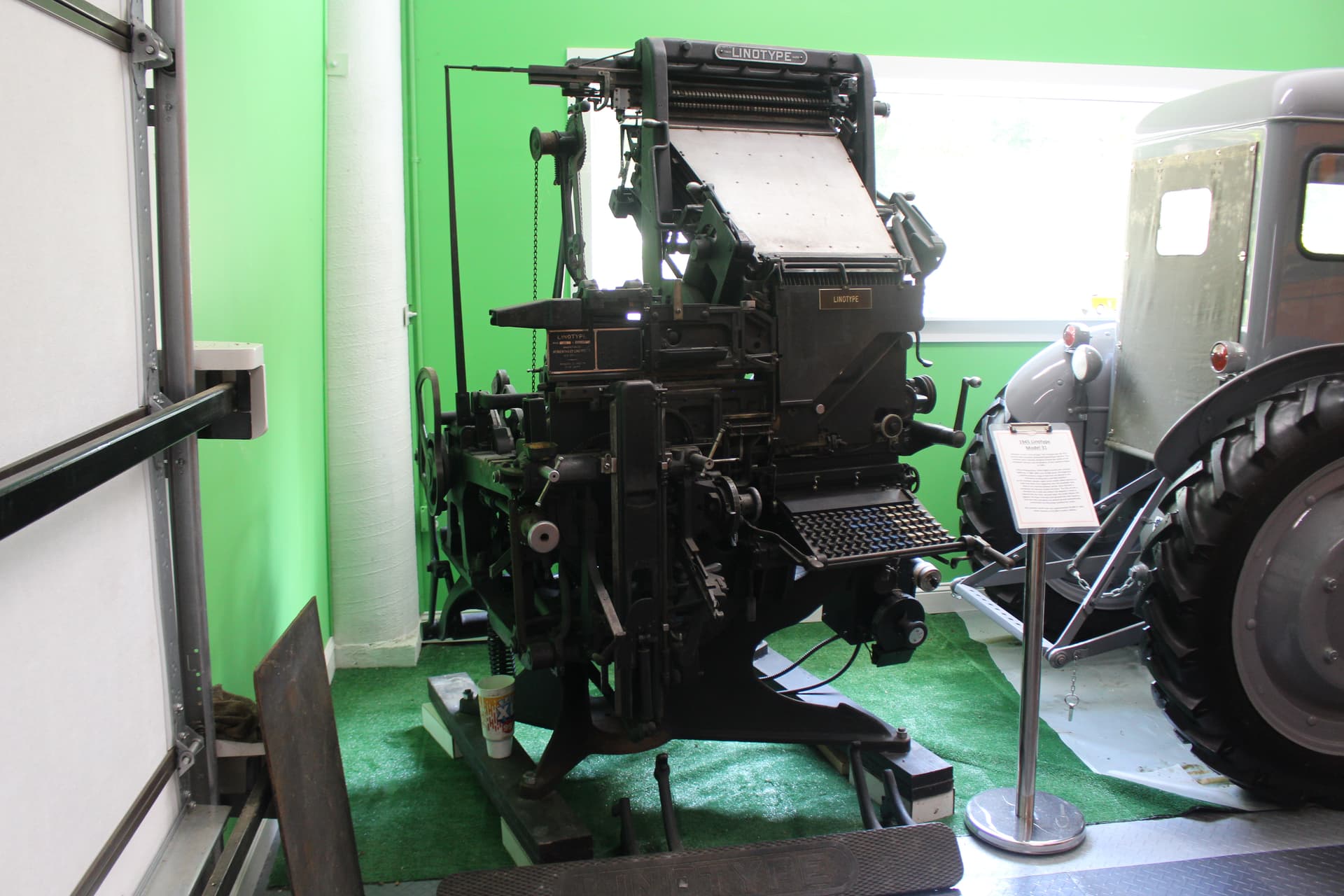 1945 Linotype Model 31, Tallahassee Automobile Museum