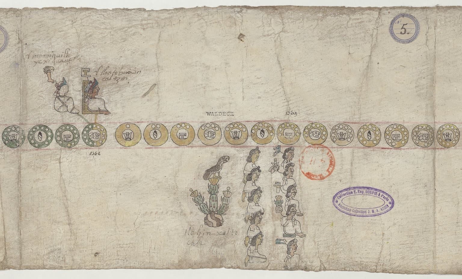 Folio 5 reverso de la Tira de Tepechpan