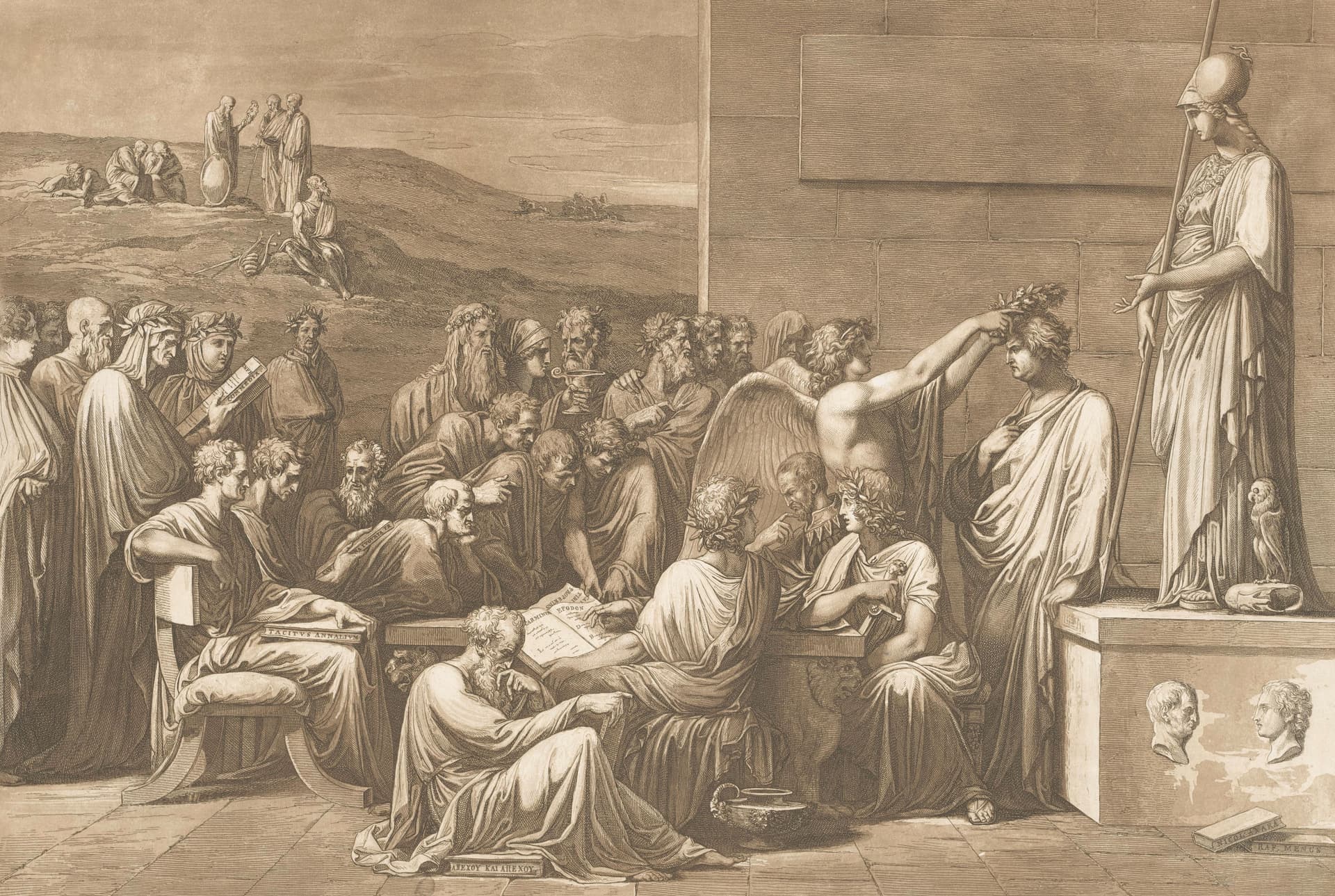 Allegorische verheerlijking van de boekdrukker Giovanni Battista Bodoni, RP-P-2010-9 (cropped) - Rijksmuseum