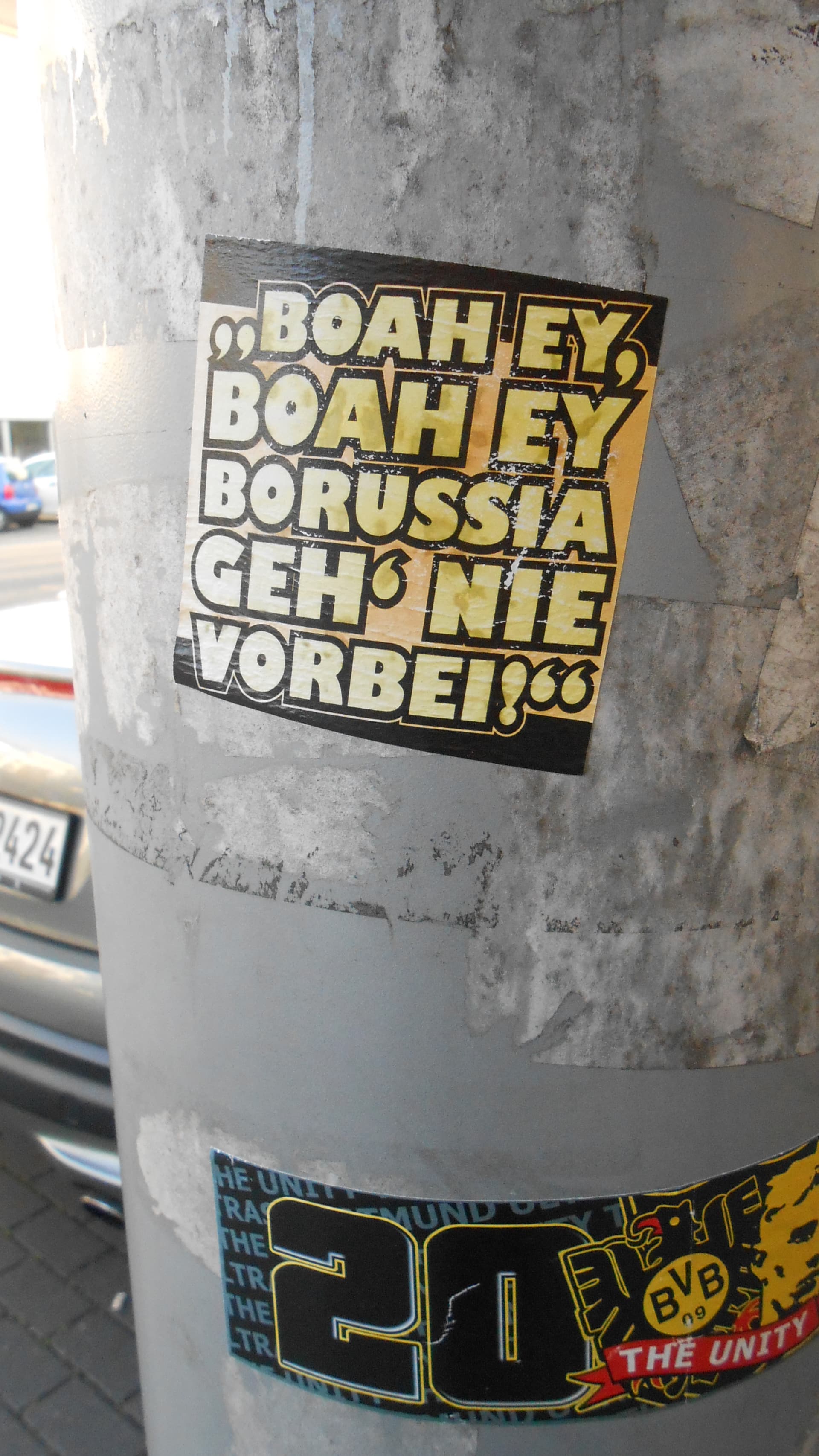 BVB-Aufkleber Hohe Straße