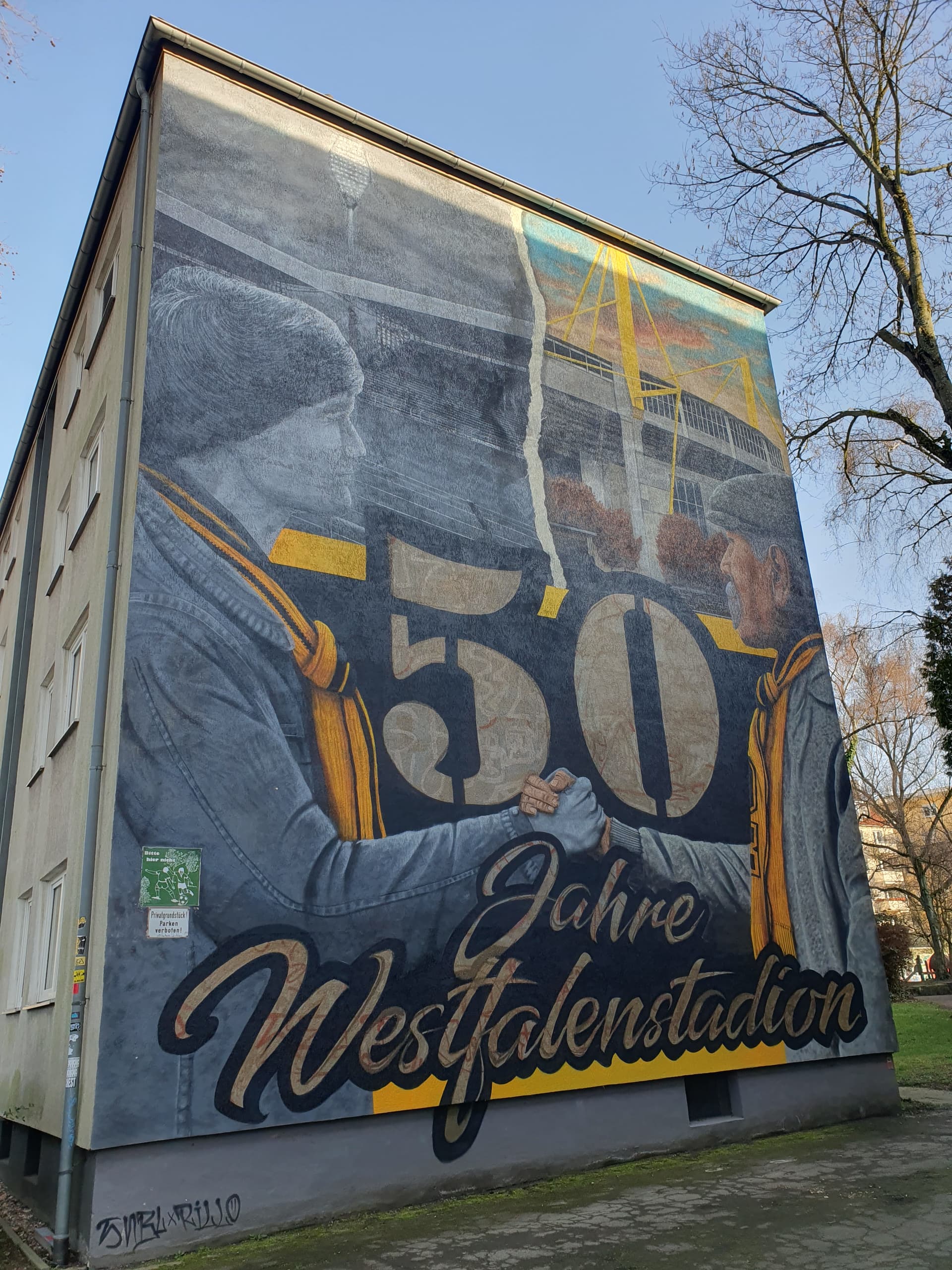 Mural 50 Jahre Westfalenstadion, Sonnenstrasse