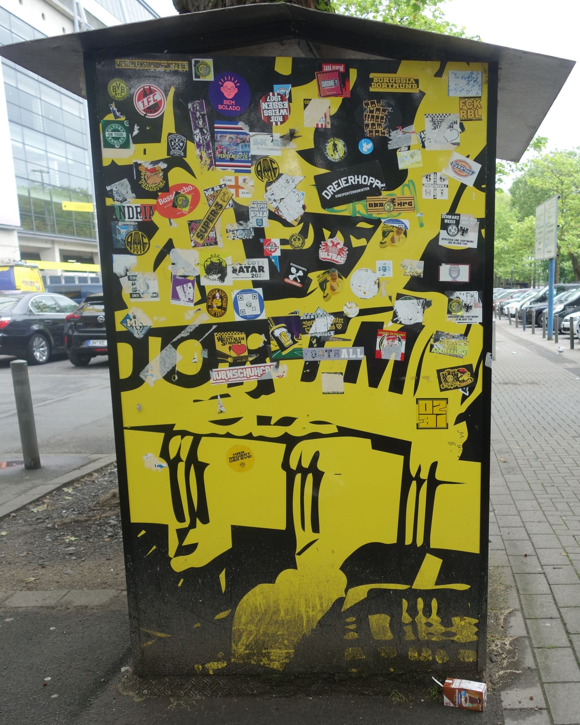 Wächterhäuschen vor Westfalenstadion, Mai 2024