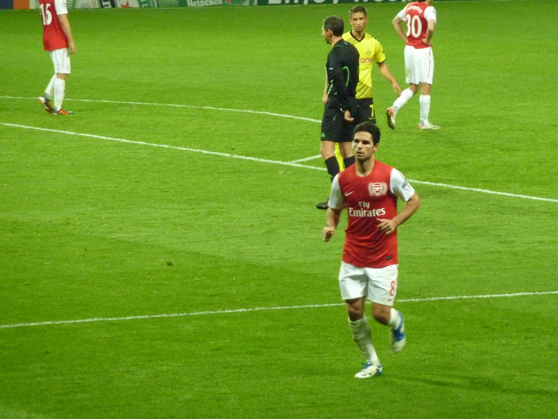 Mikel Arteta Arsenal Borussia Dortmund