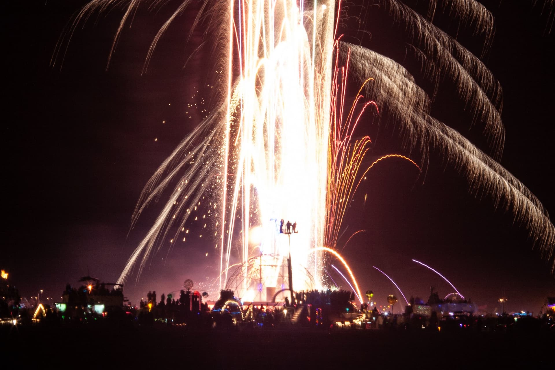 The Man burns with fireworks, 2004 · 1/12