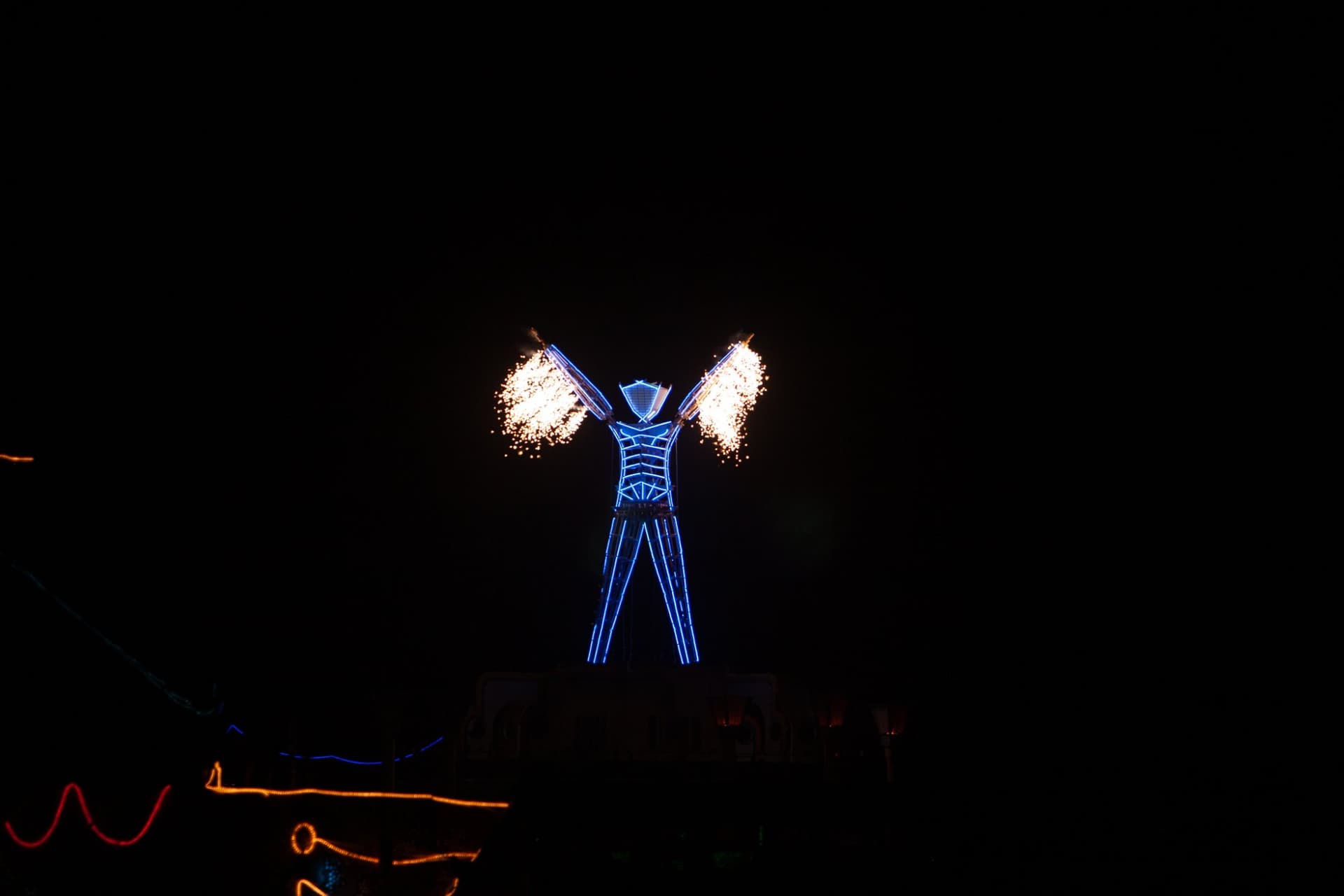 The Man burns with fireworks, 2006 · 1/33