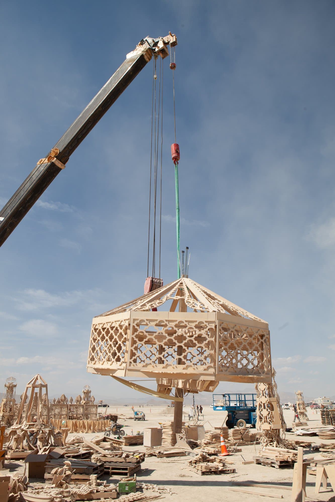 Building the Man on the tower · 2/9