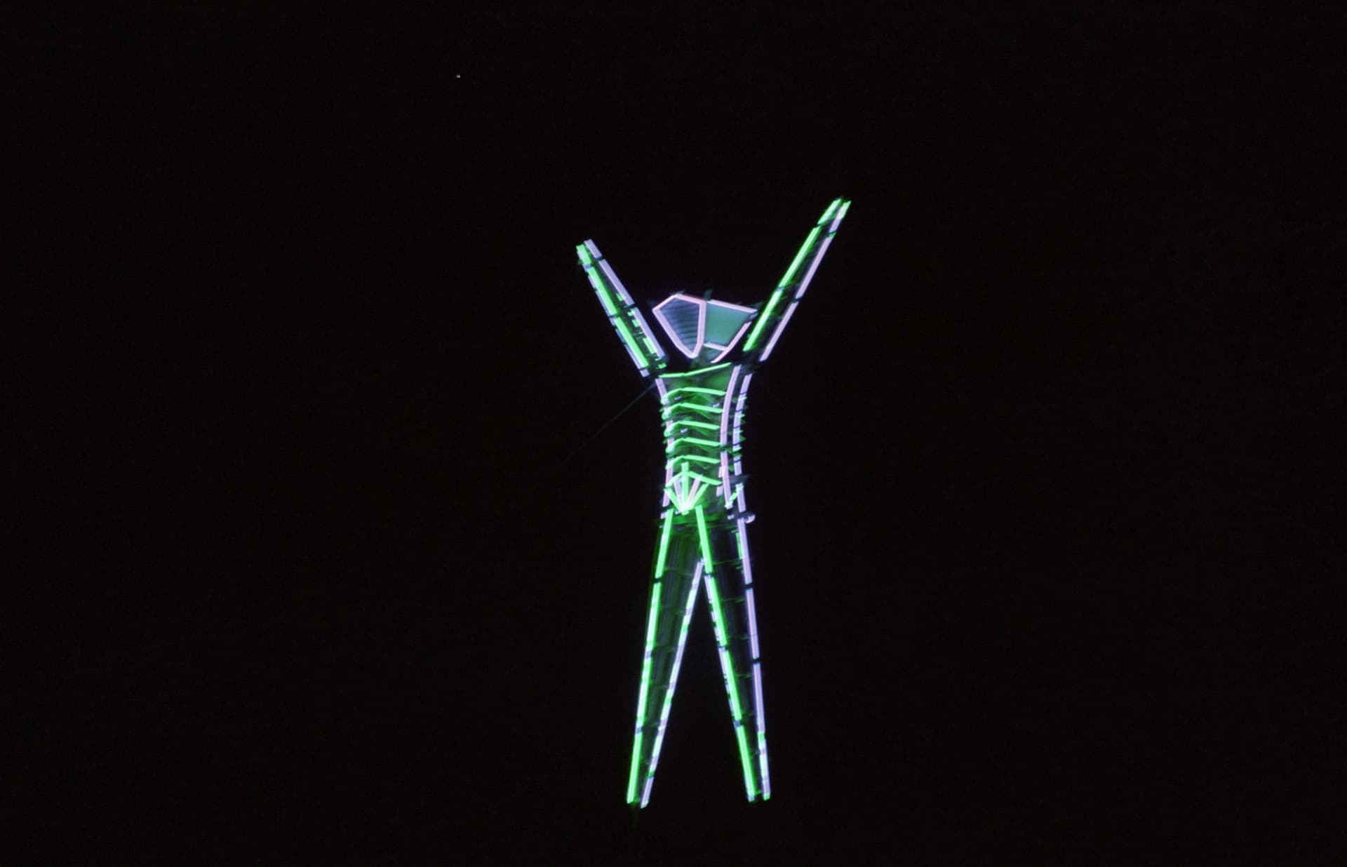 The neon Man in the dark · 8/17