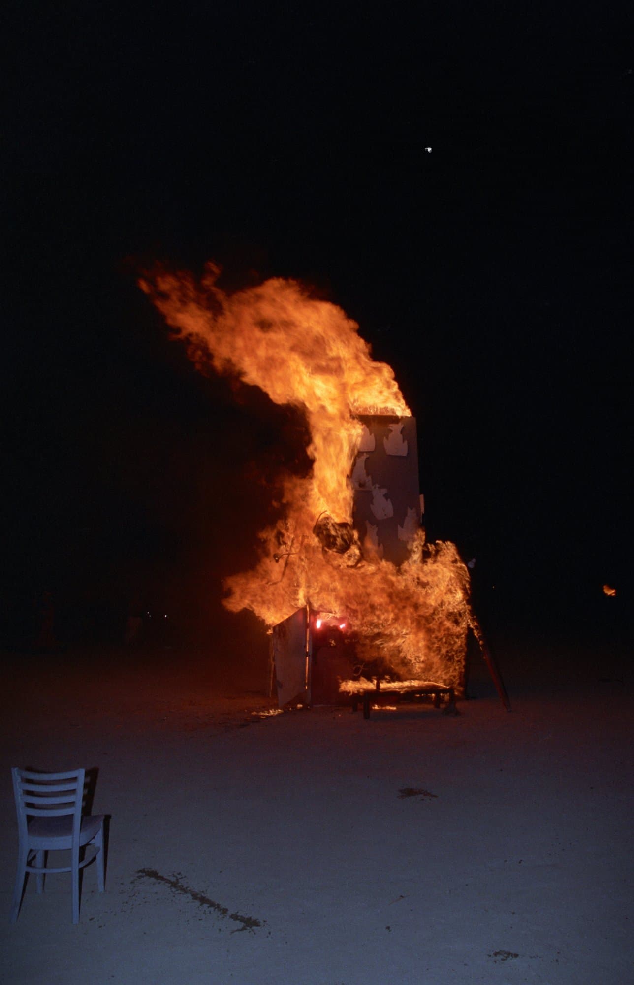 Burning the white shrine · 9/18