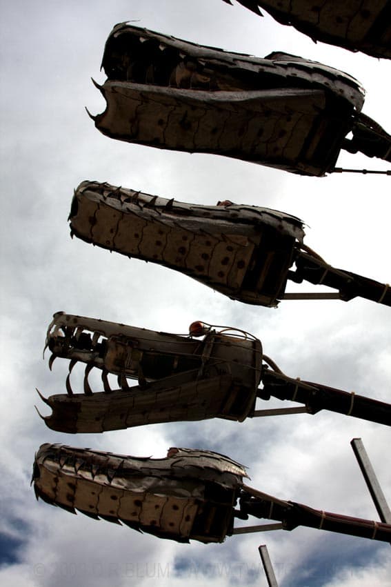 Serpentine Dragon-Skull Vehicle Necks Skyward
