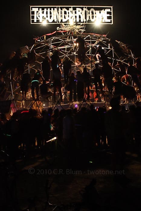 Thunderdome Crowd Under the Sign
