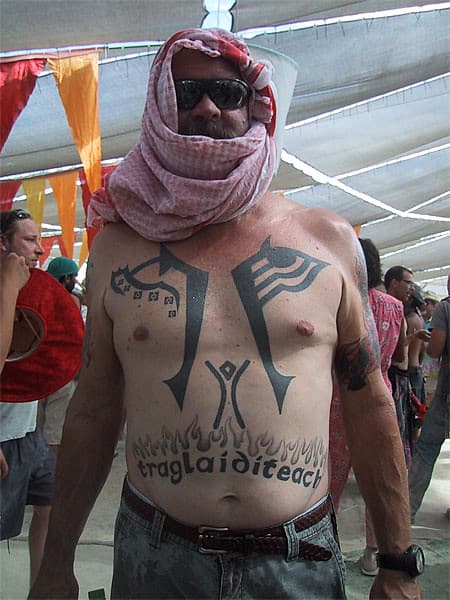 Burning Man tattoo, 2008 (3 of 4)