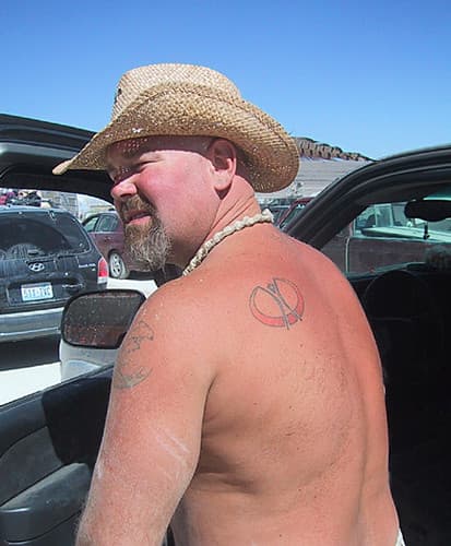 Burning Man tattoo, 2006