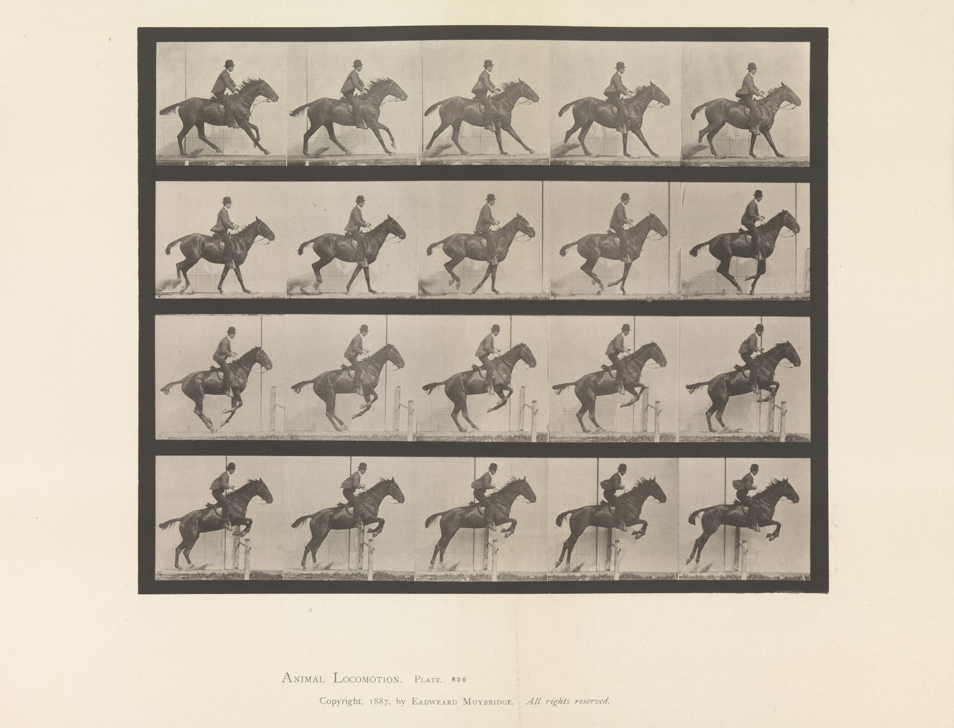 Muybridge's motion studies (1887)