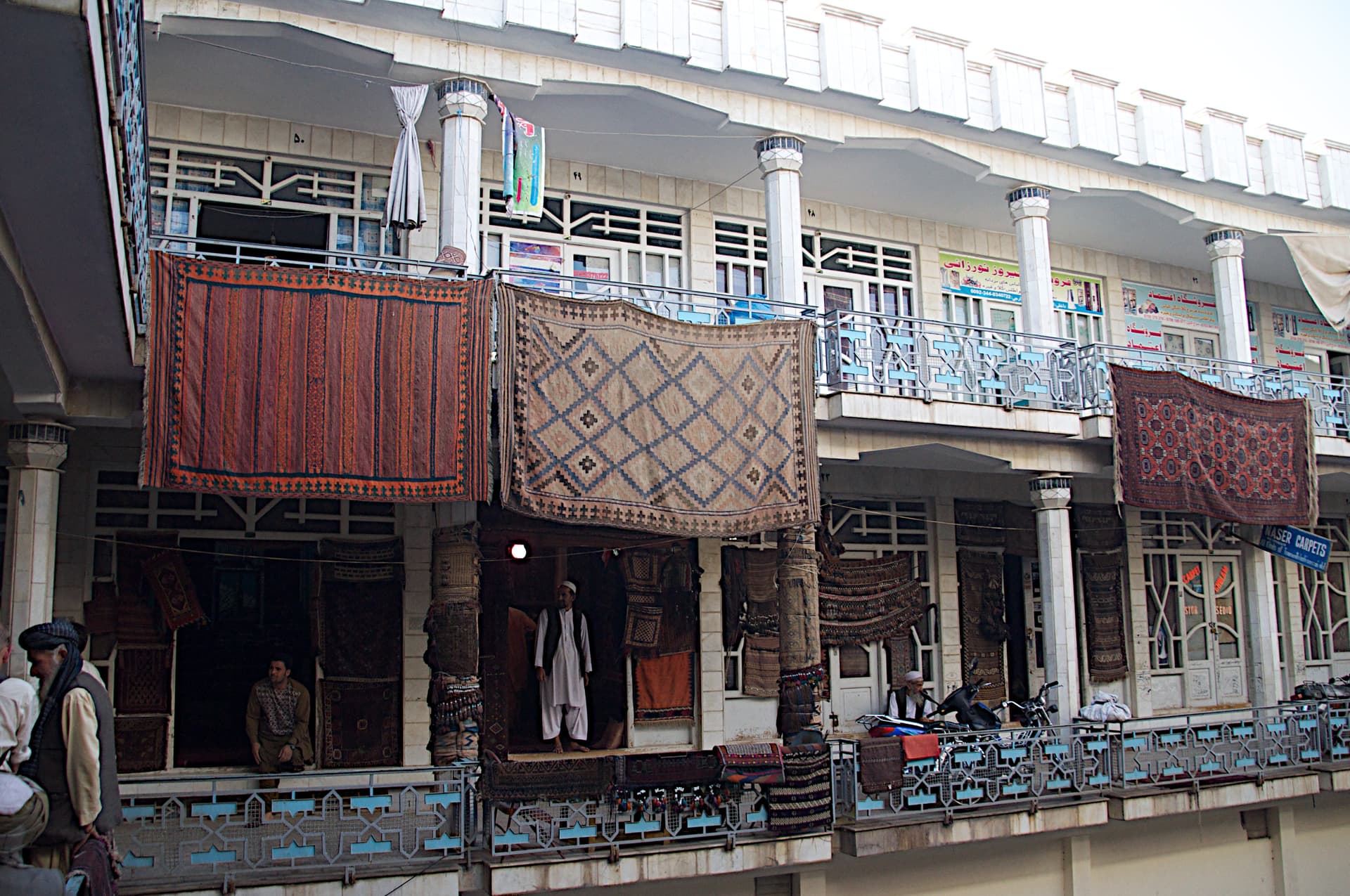 Carpet shops in the bazaar, Herat, Afghanistan