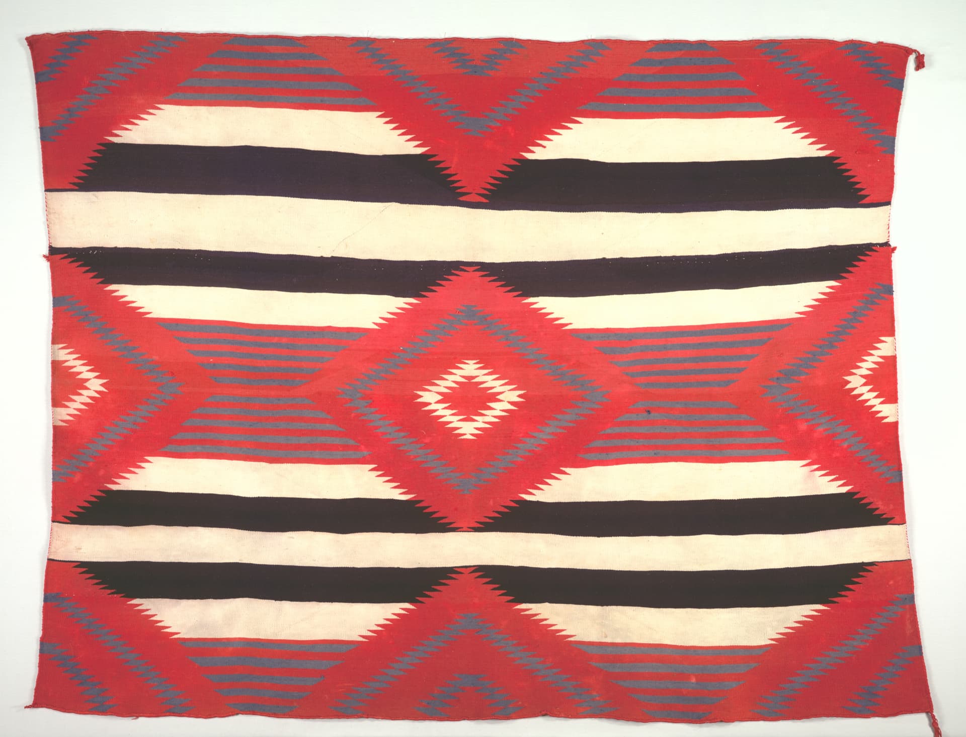 Rug (Third-phase Chief Blanket Style, Germantown Weaving), America, c. 1890–1910