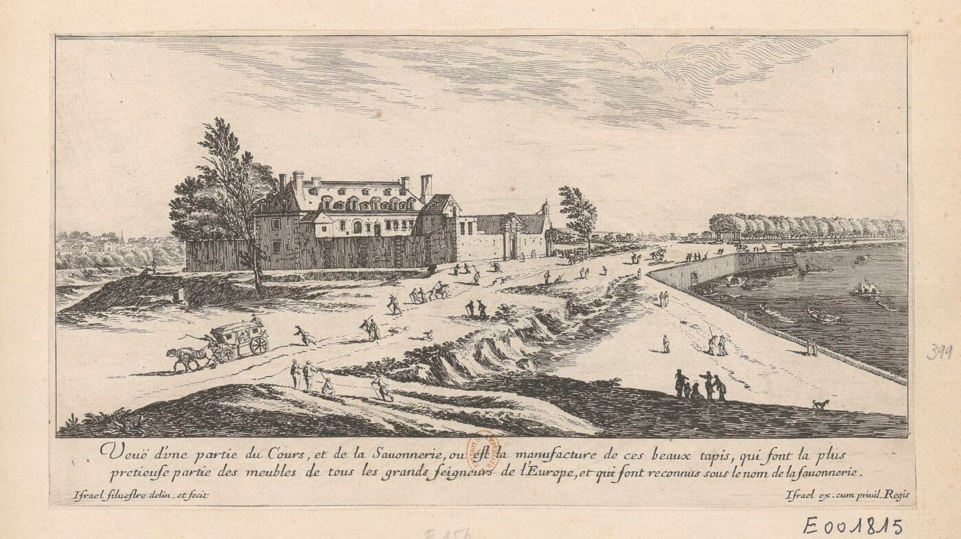 View of the Savonnerie carpet manufactory site, Paris