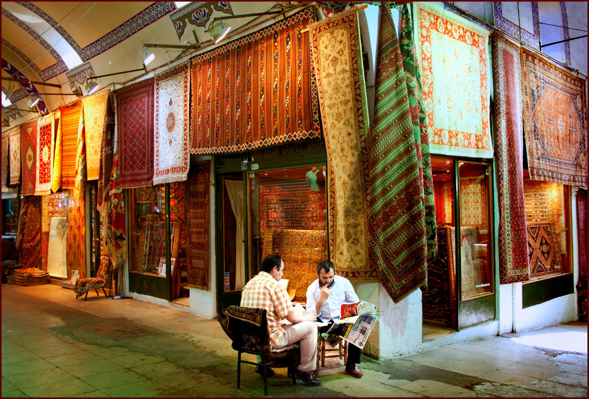 Carpet dealers at the Grand Bazaar, Istanbul