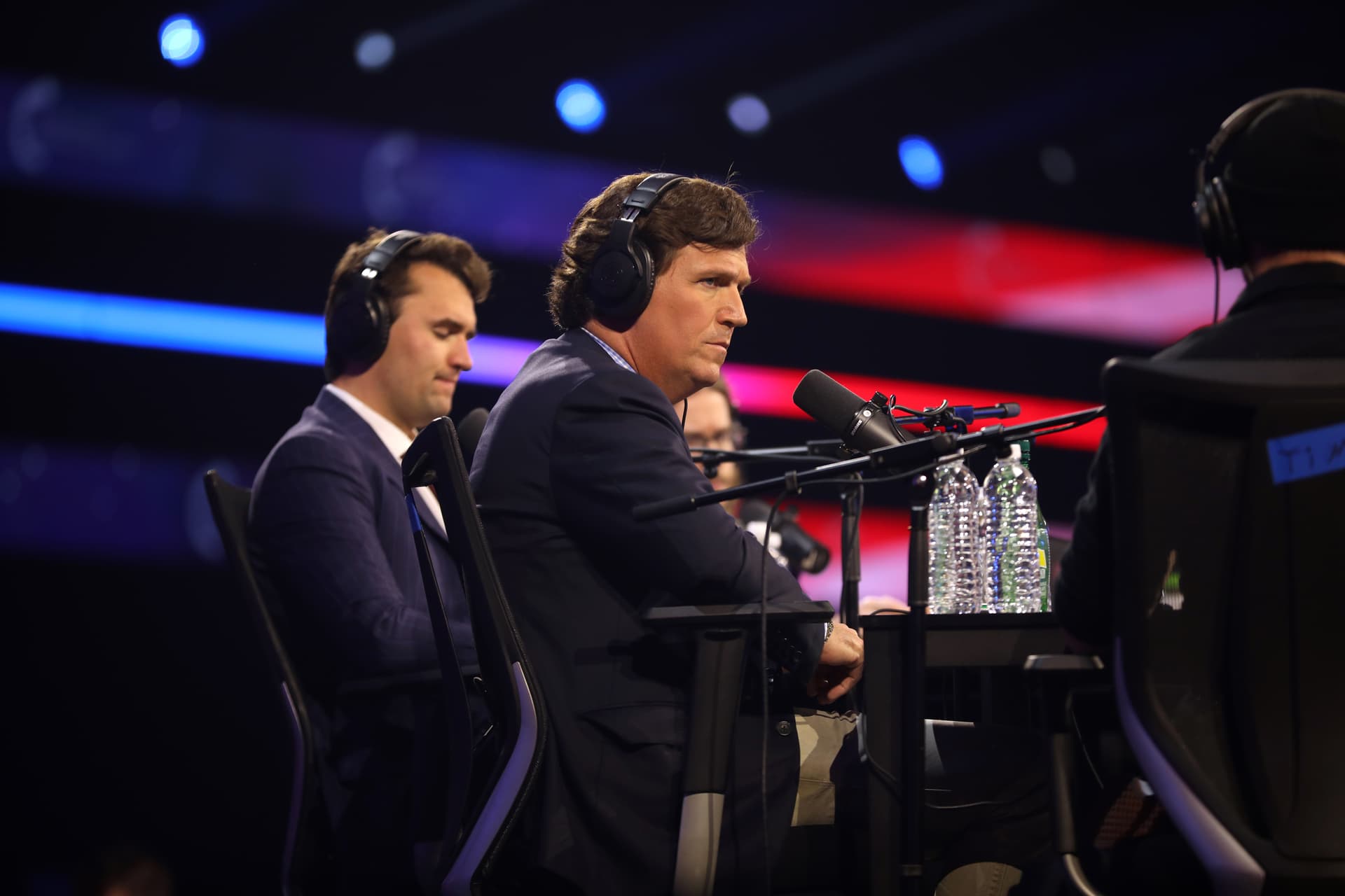 With Tucker Carlson at AmericaFest, 2023