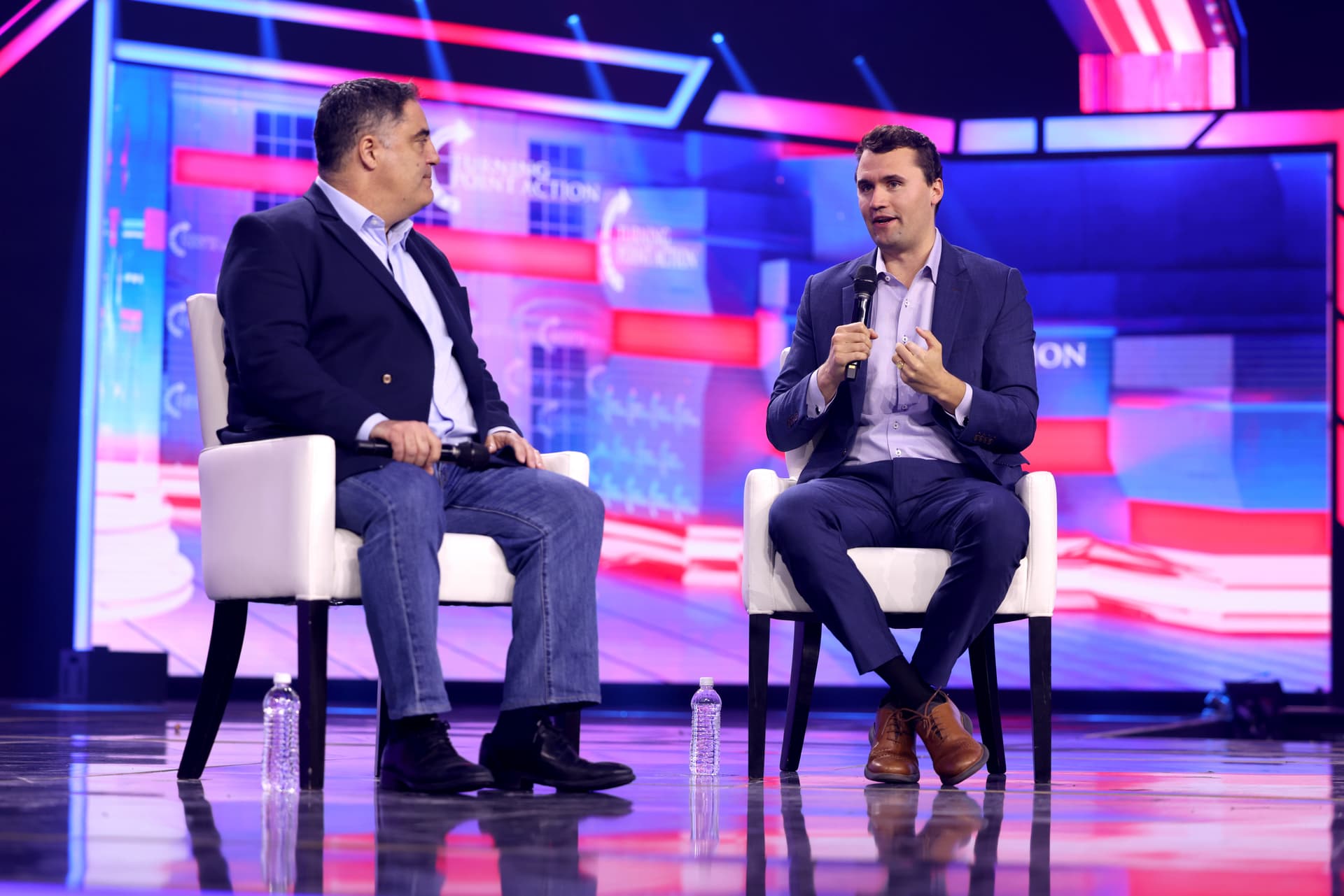 Debating Cenk Uygur at AmericaFest, 2024