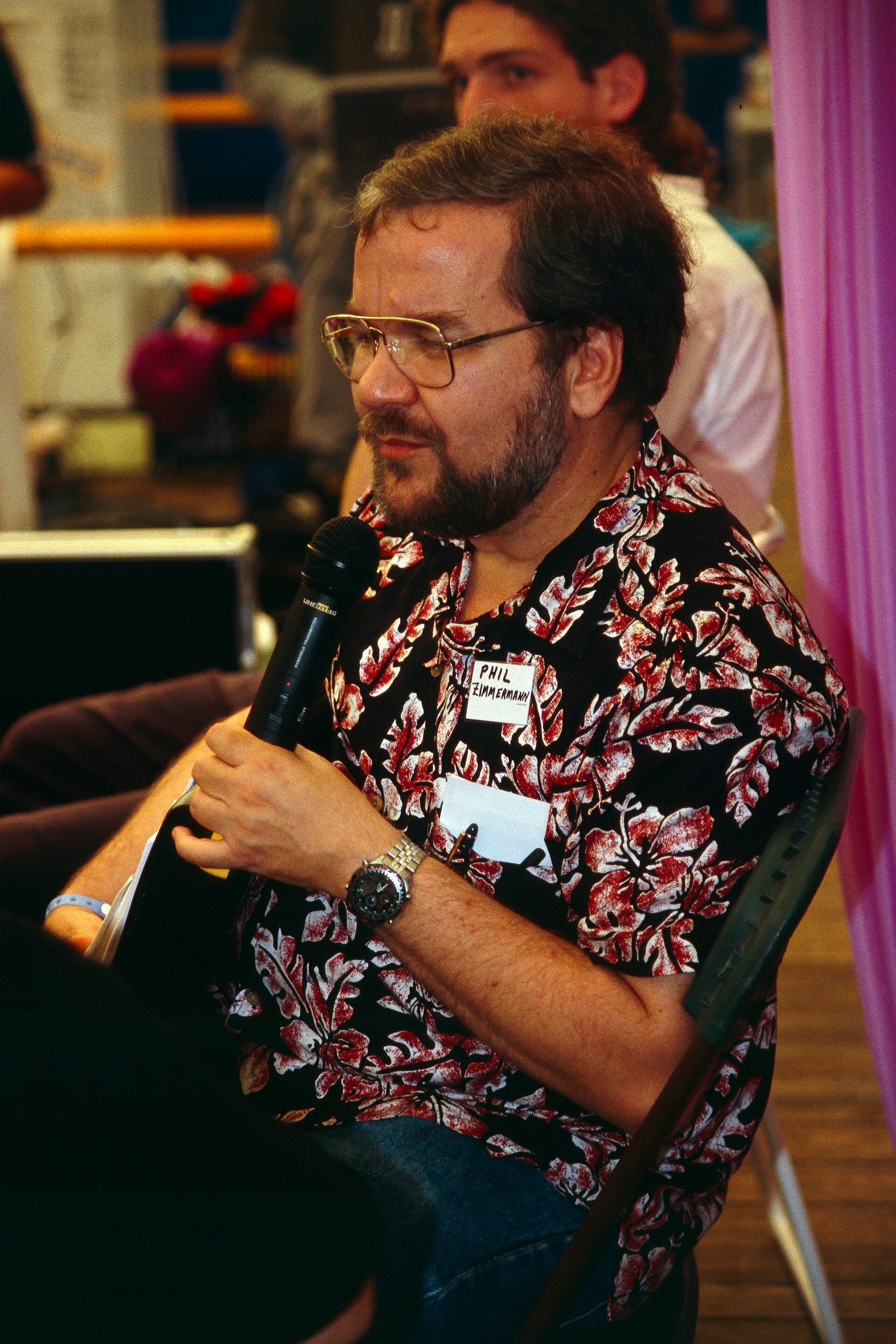 Phil Zimmermann speaking at HAL 2001