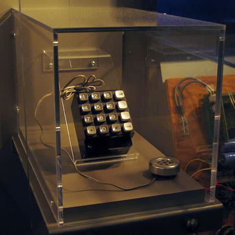 A blue box at the Computer History Museum