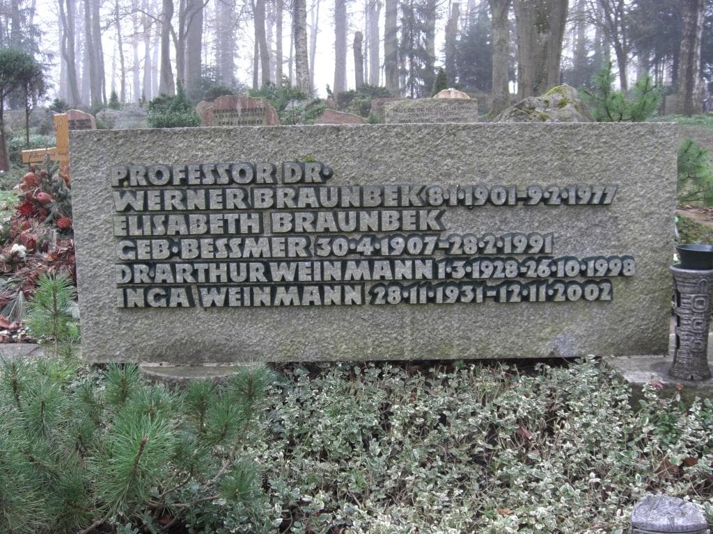 Grave of Werner Braunbek, Bergfriedhof Tübingen