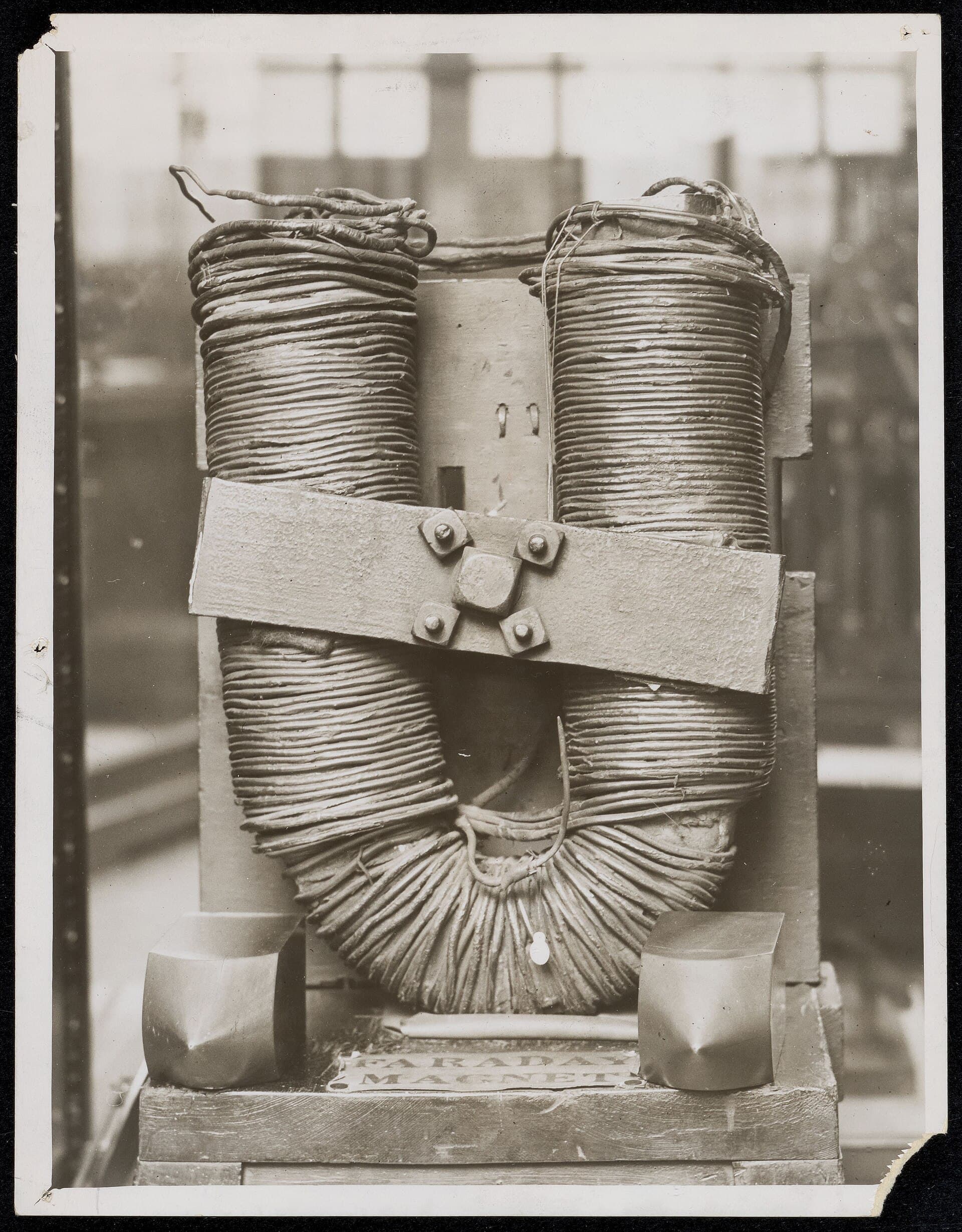 Faraday's original 1845 electromagnet at the Science Museum
